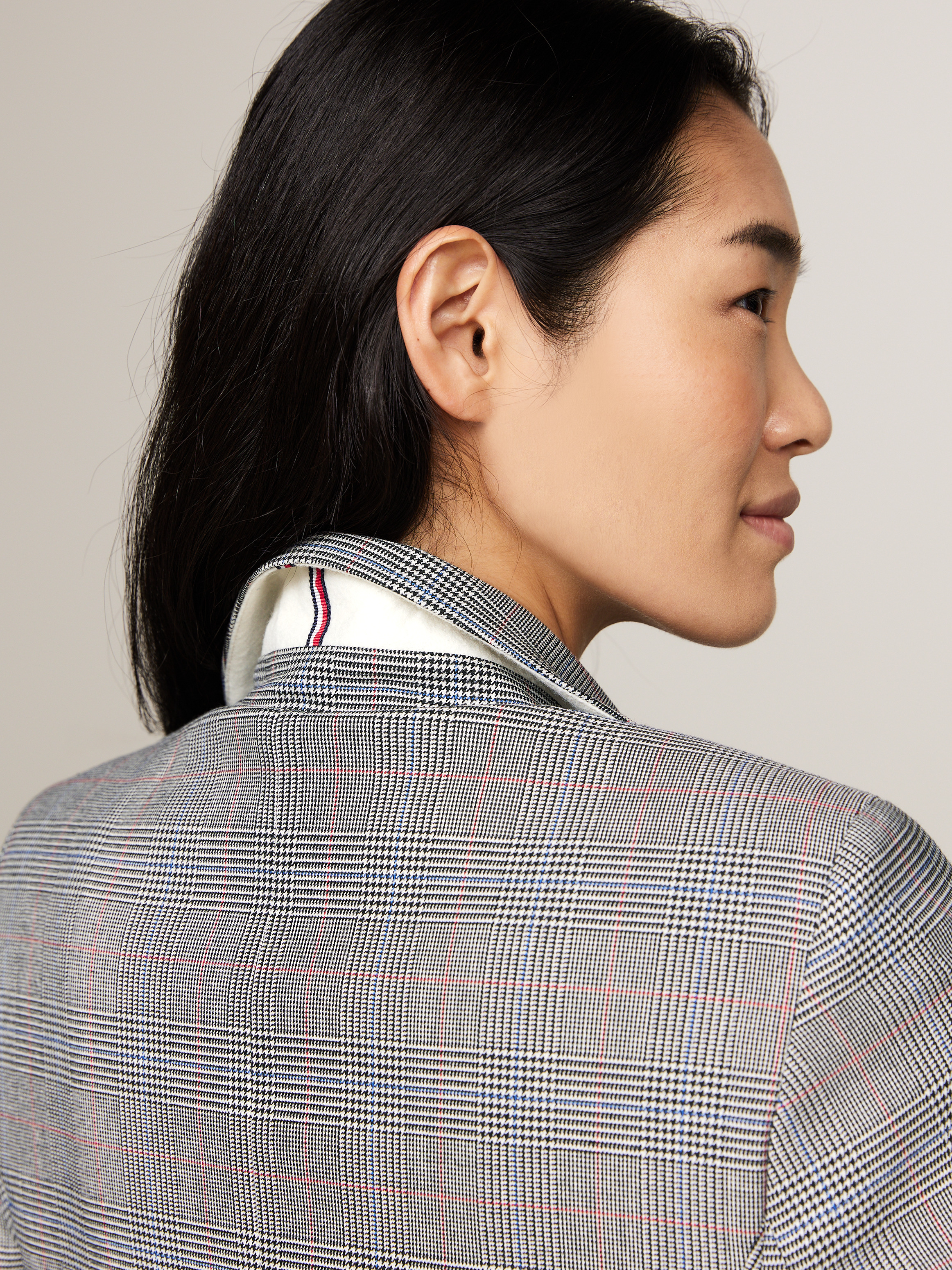 Prince Of Wales Check Single Breasted Blazer | Coats