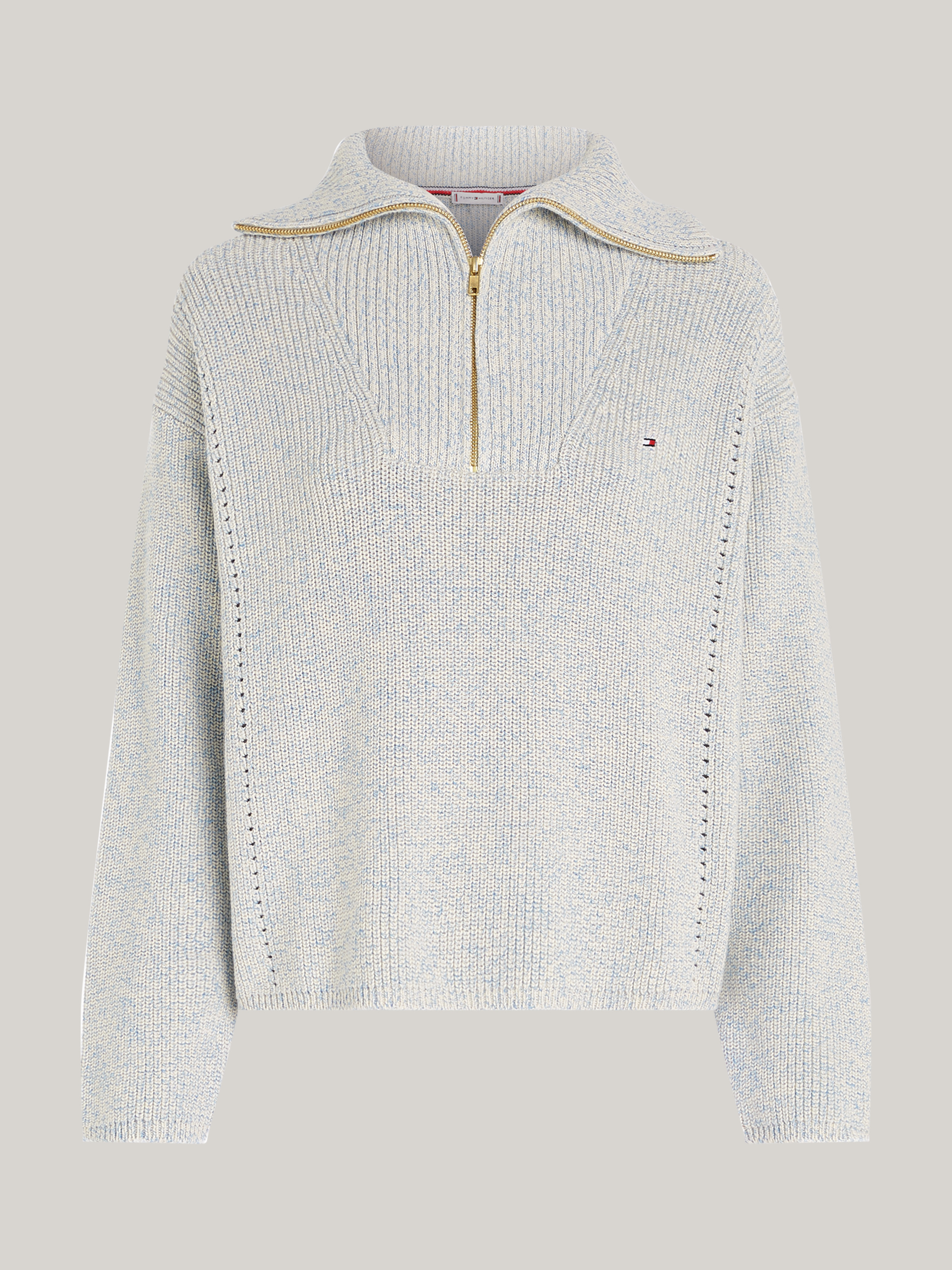 Tommy hilfiger half zip jumper womens online