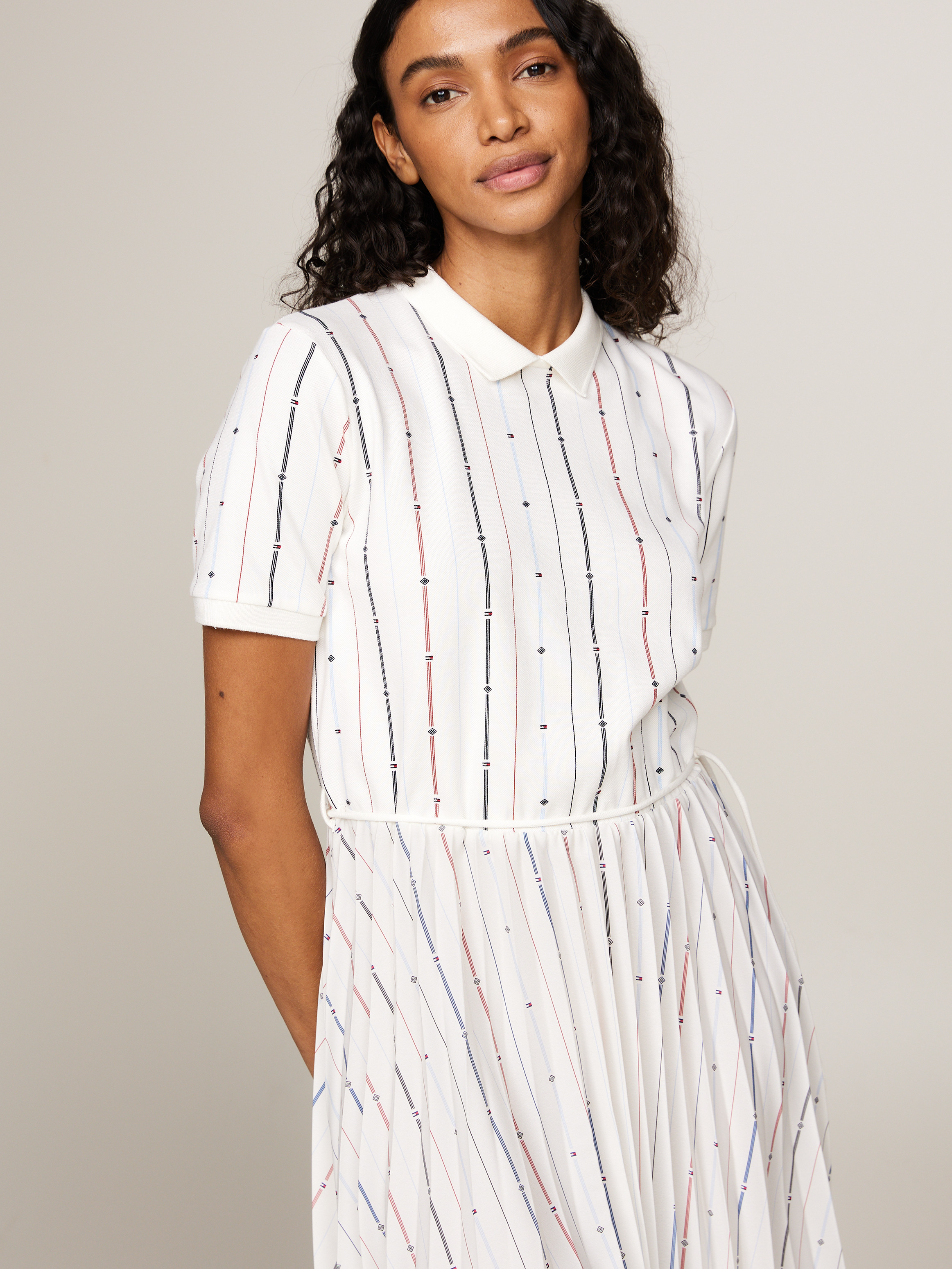 ●   ● Striped Polo Dress Orenda Stripe Polo Dress - Bench