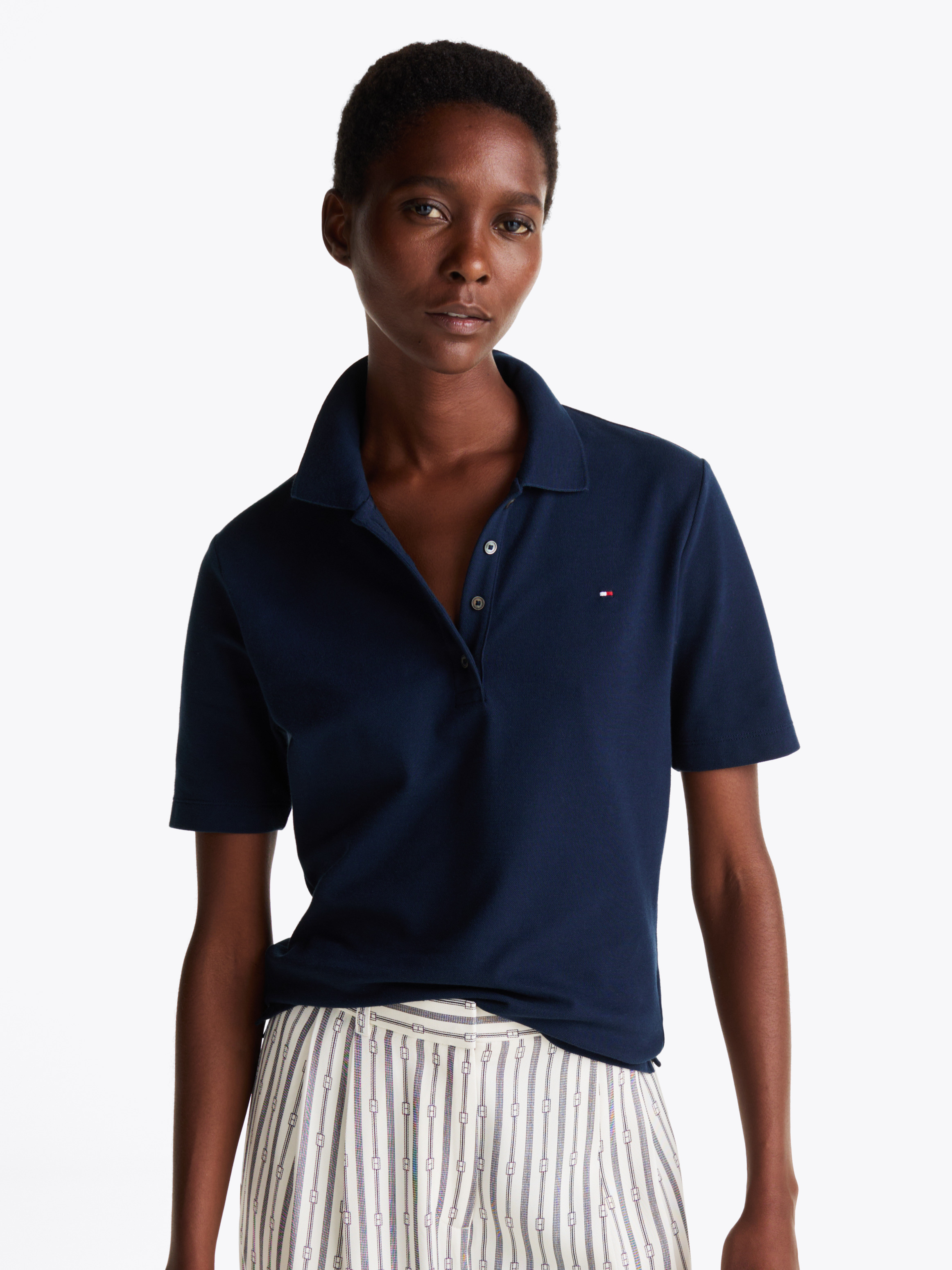 ★★ ★★ 1985 Regular Pique Shirt T12F1TKT07CM 1985 Regular Pique Stripe Polo | Polo Shirts | Tommy Hilfiger