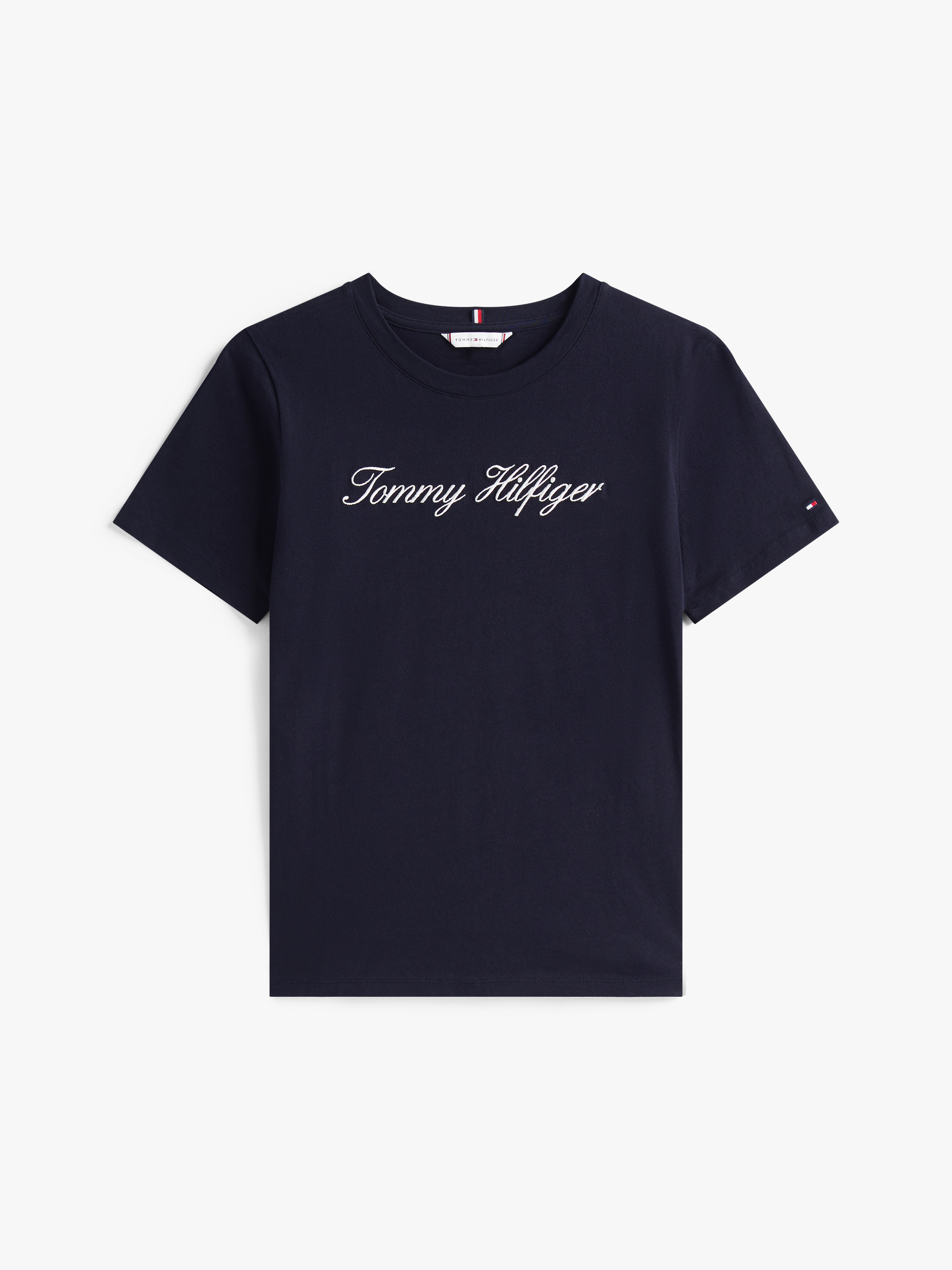 Script Regular Crew Neck | T-Shirts | Tommy Hilfiger