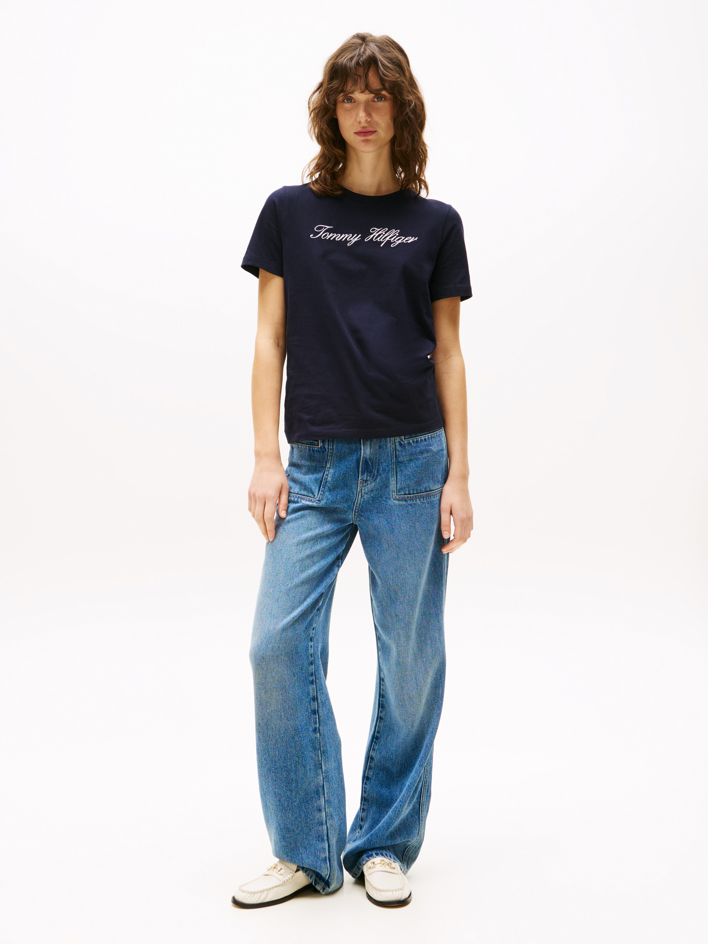 Script Regular Crew Neck | T-Shirts | Tommy Hilfiger