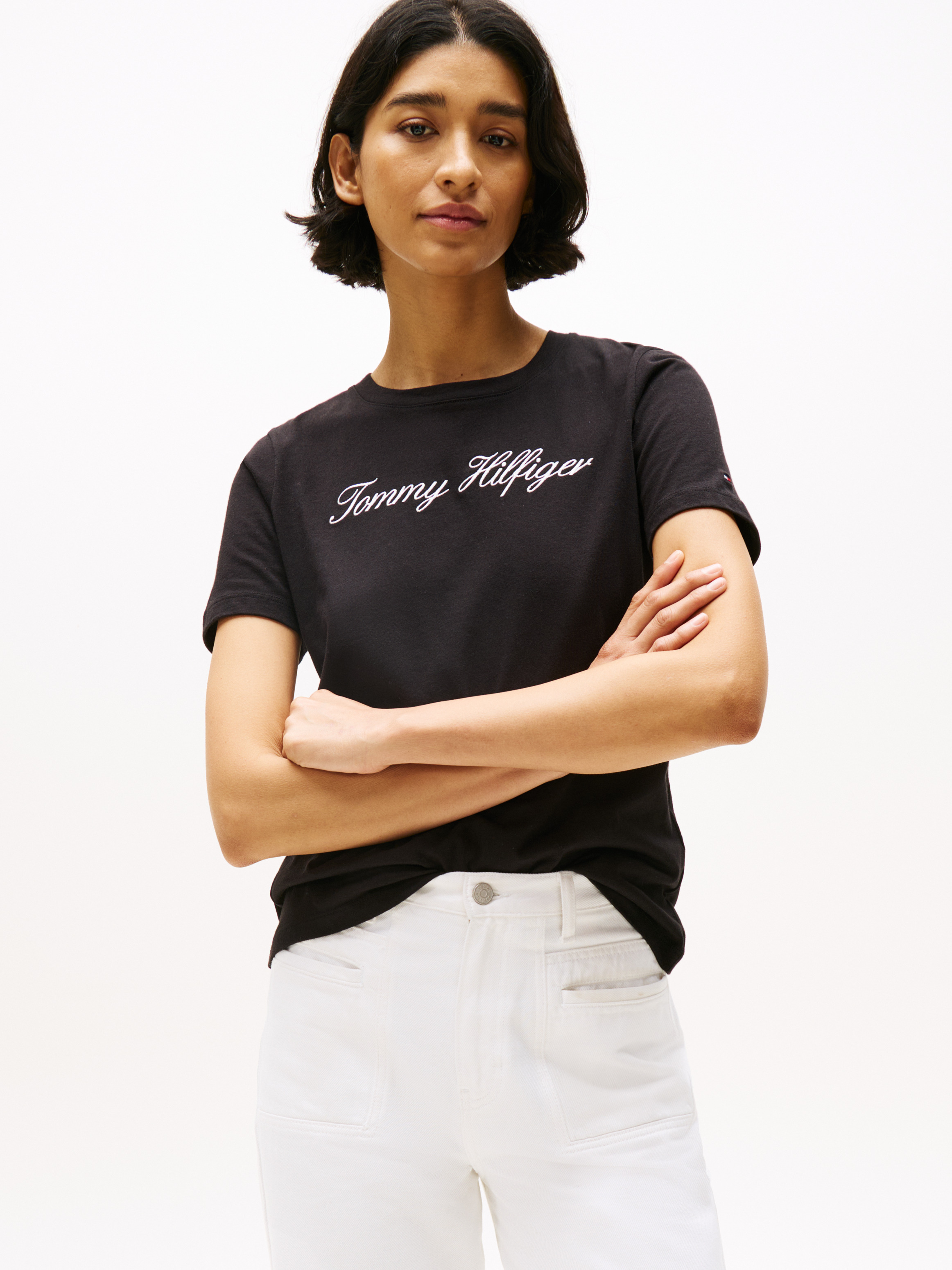 Melange Crew Neck Relaxed T-Shirt | T-Shirts | Tommy Jeans