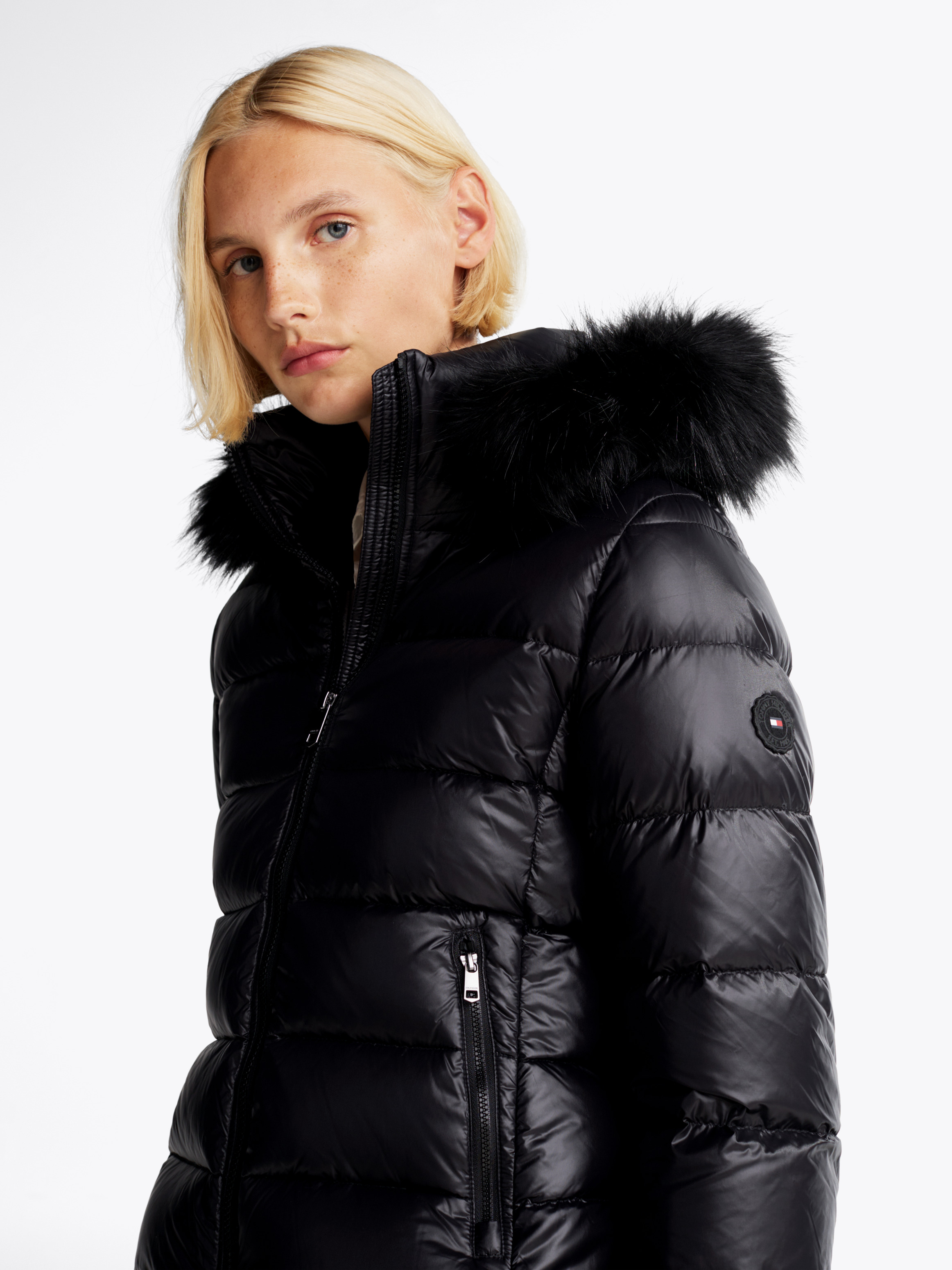 Faux Fur Trim Down Jacket