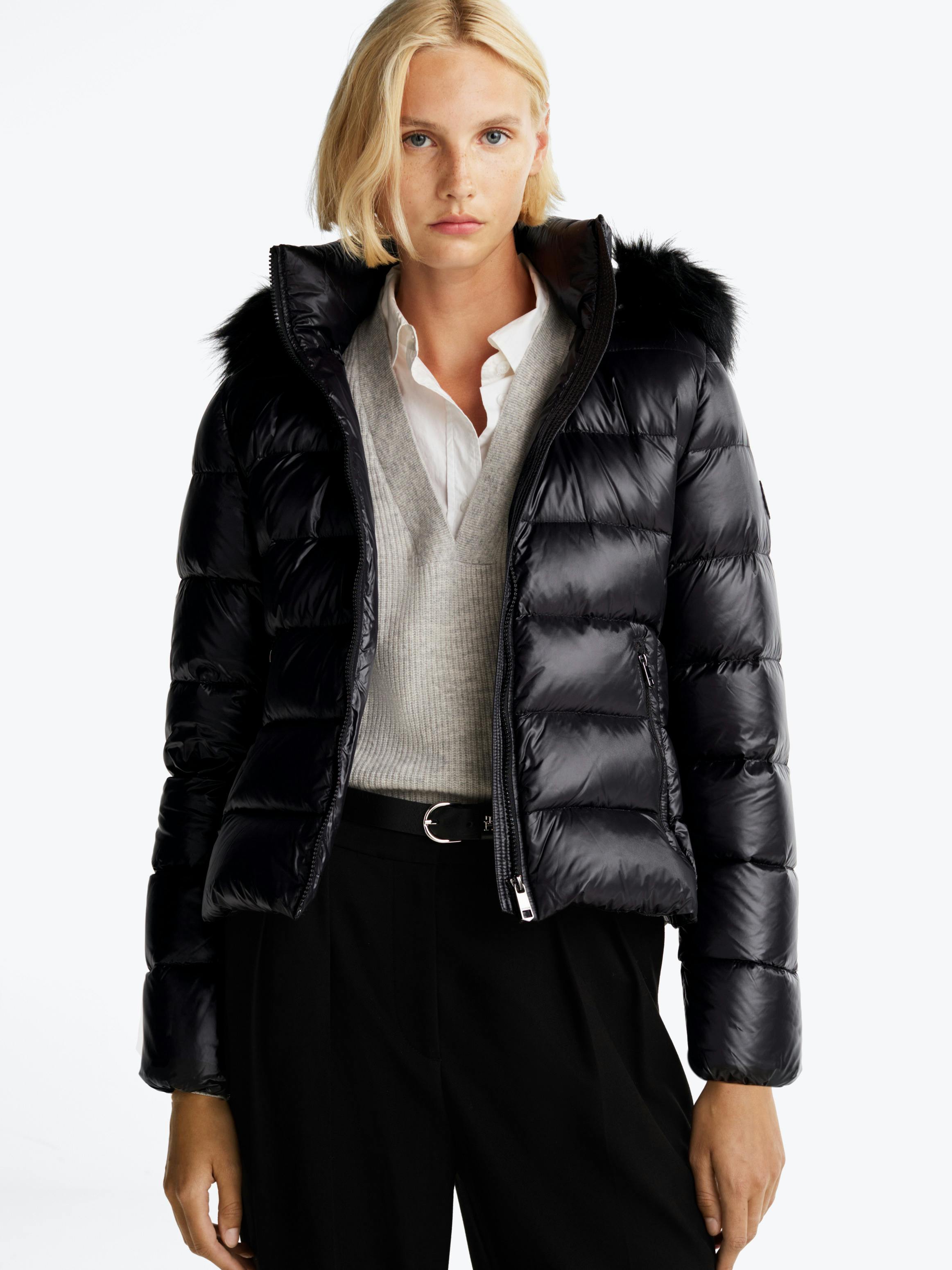 Faux Fur Trim Down Jacket