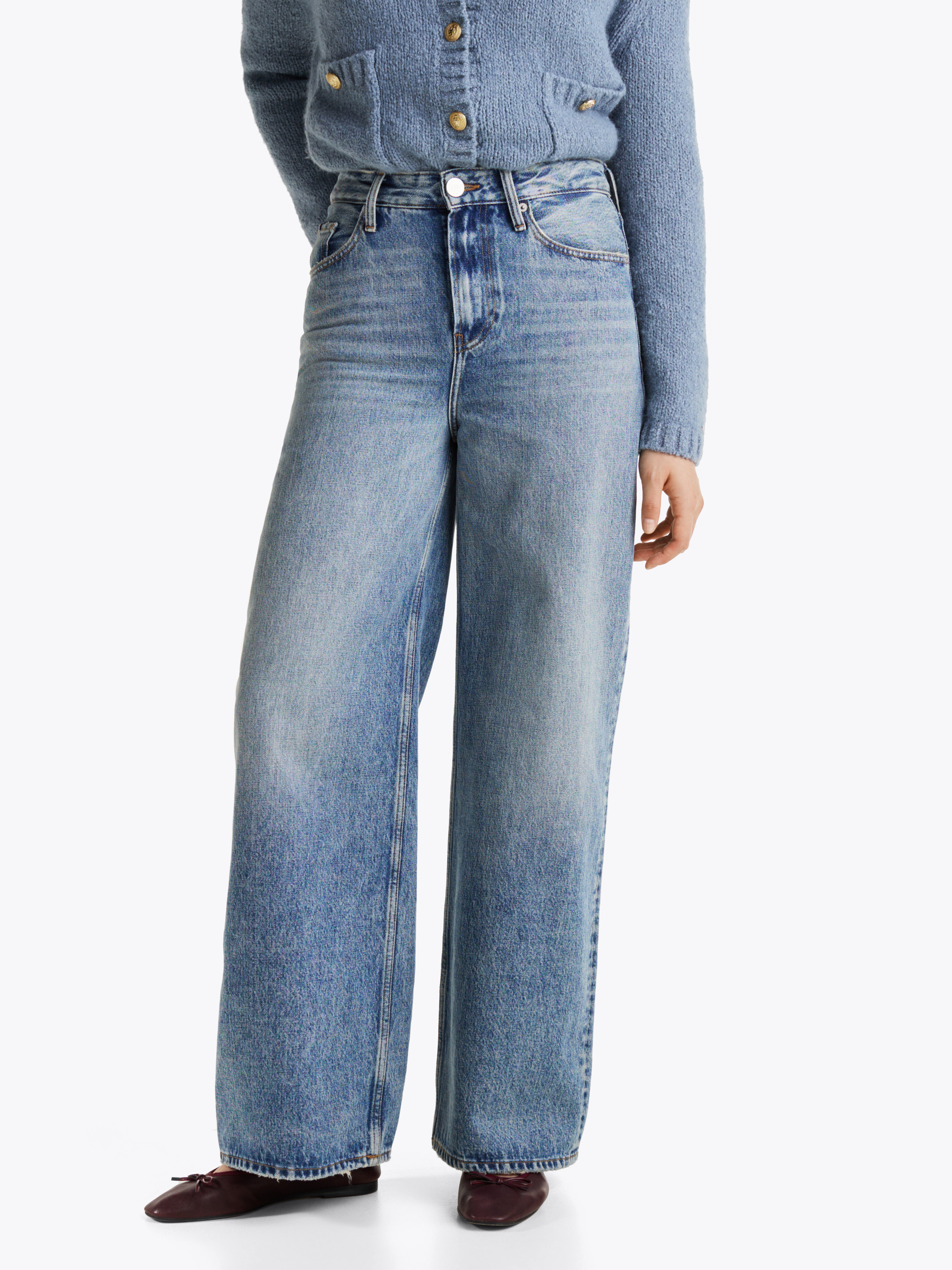 High Rise Wide Leg Jeans