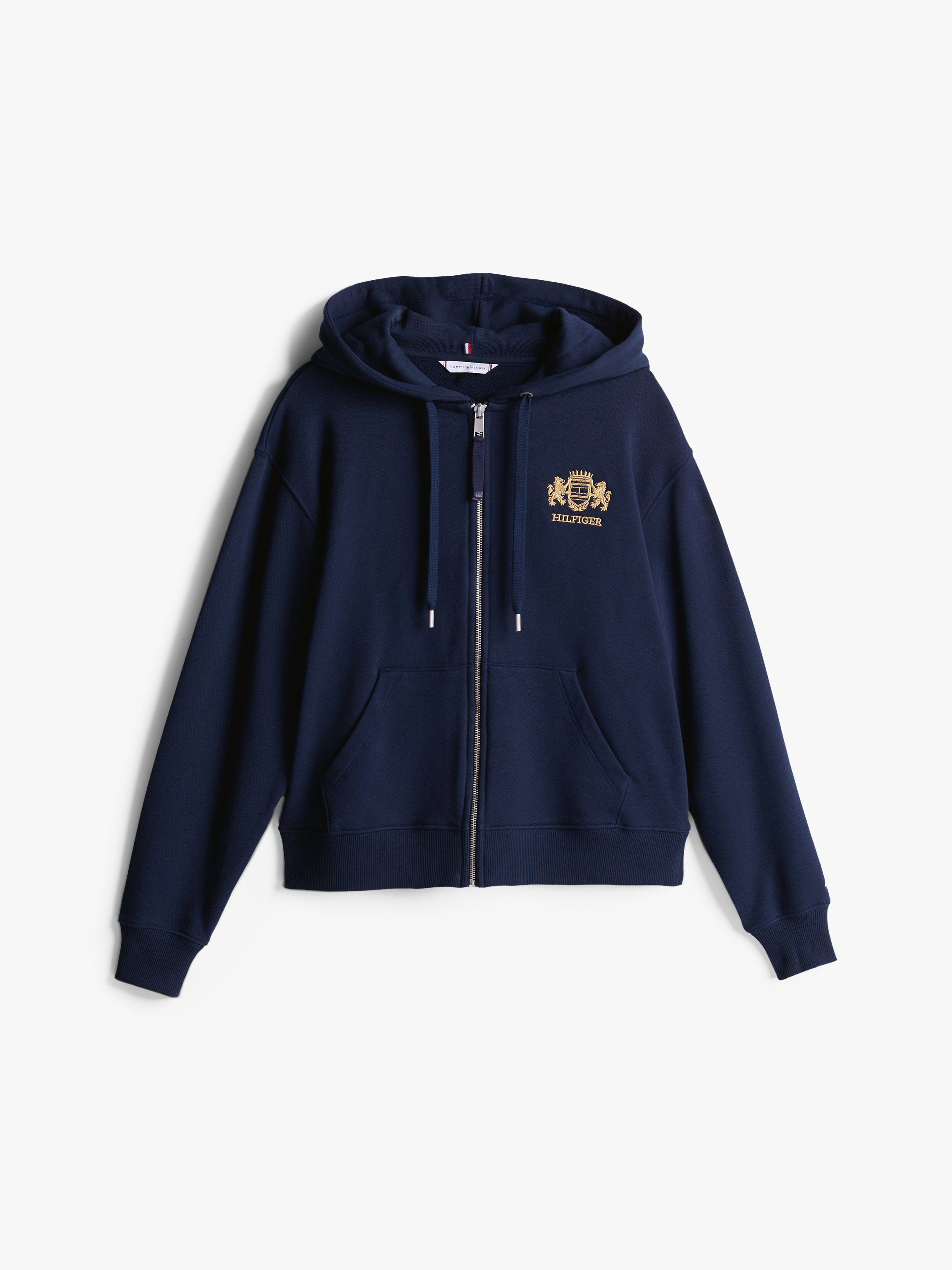Logo Embroidery Zip-Thru Hoodie | Sweatshirts & Hoodies