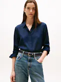 Concealed Placket Relaxed Shirt