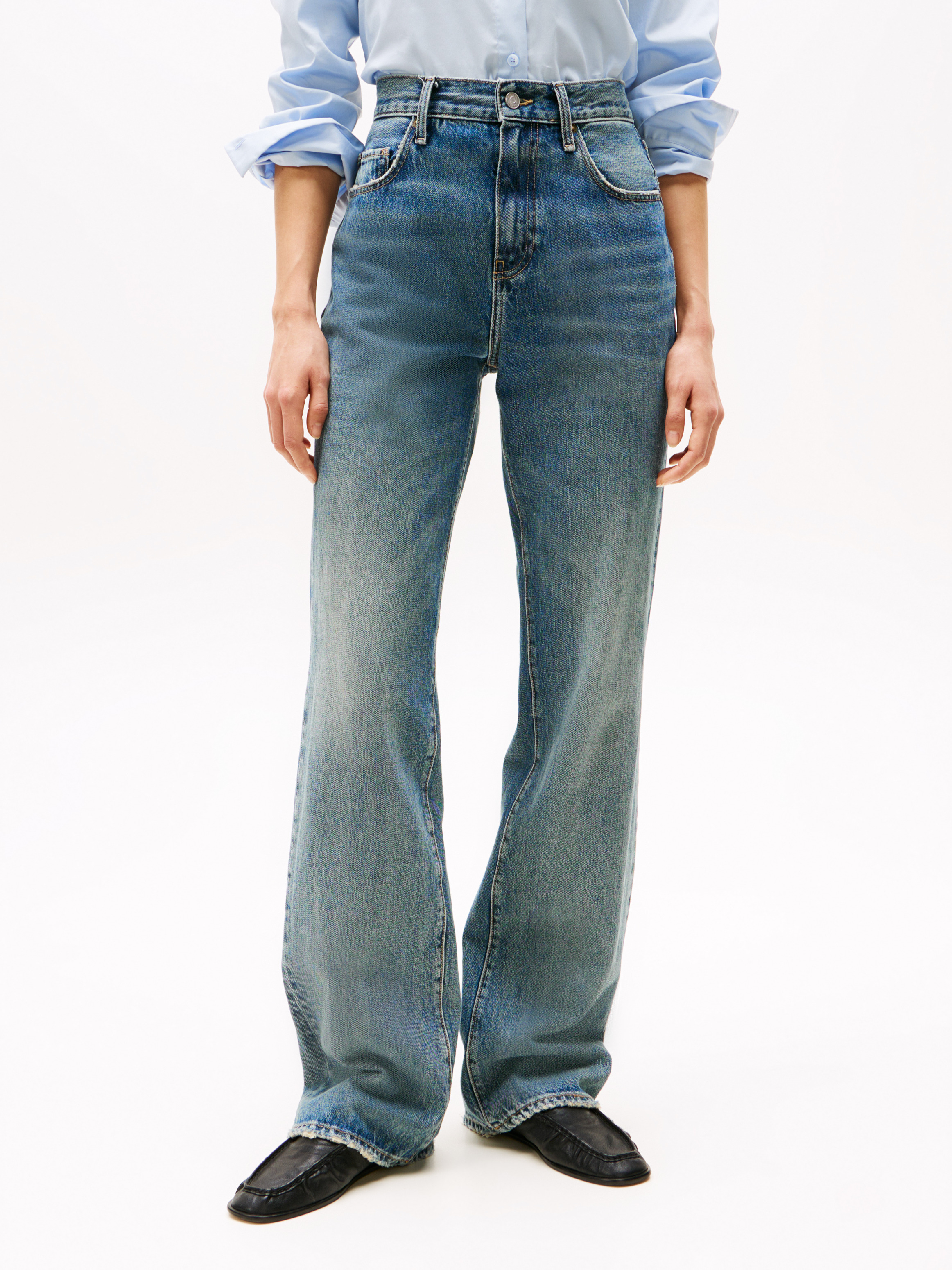 High Rise Relaxed Bootcut Jeans