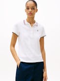 Slim Fit Contrast Flag Polo Shirt