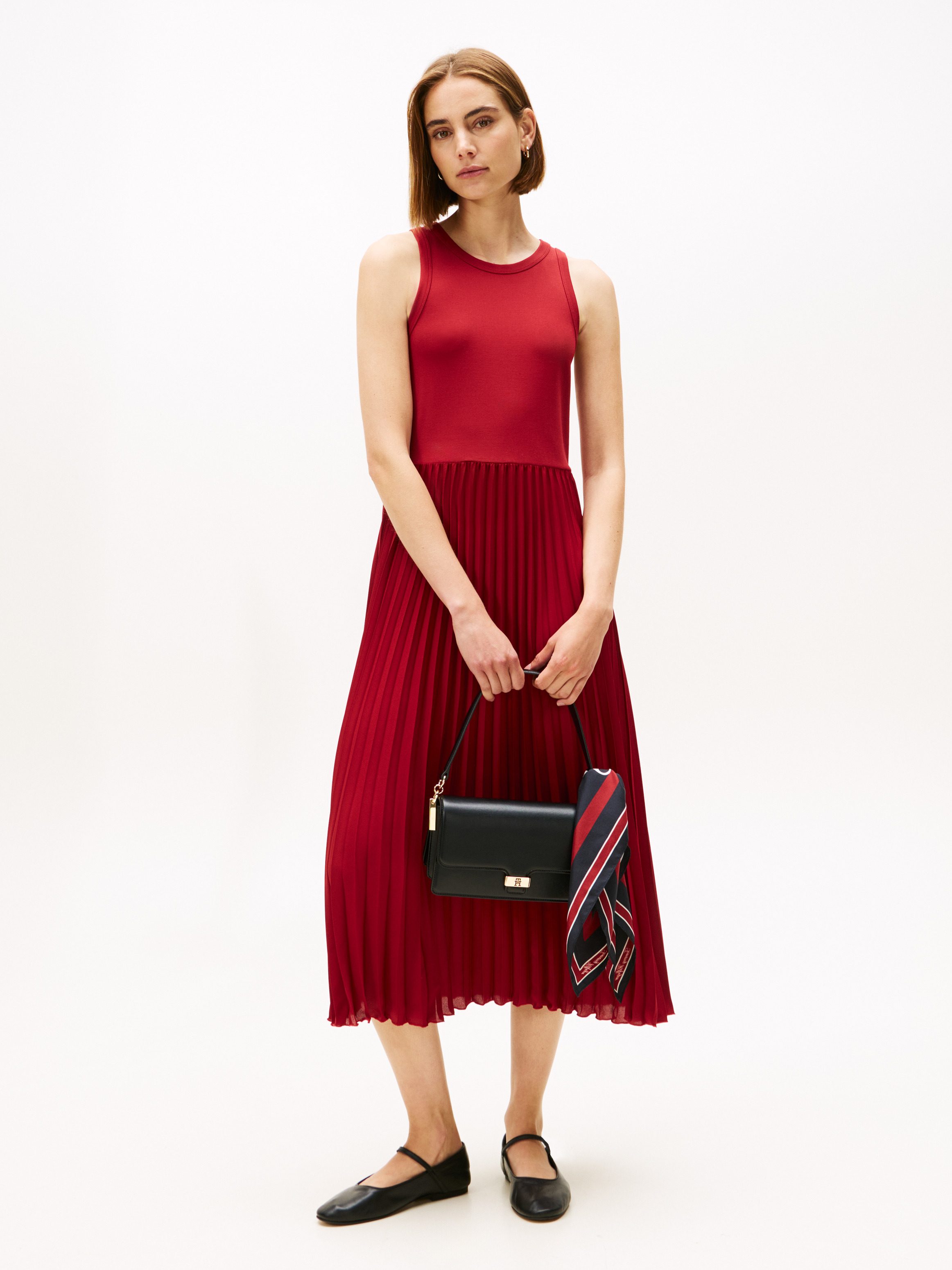 Pleated Tank Maxi Dress