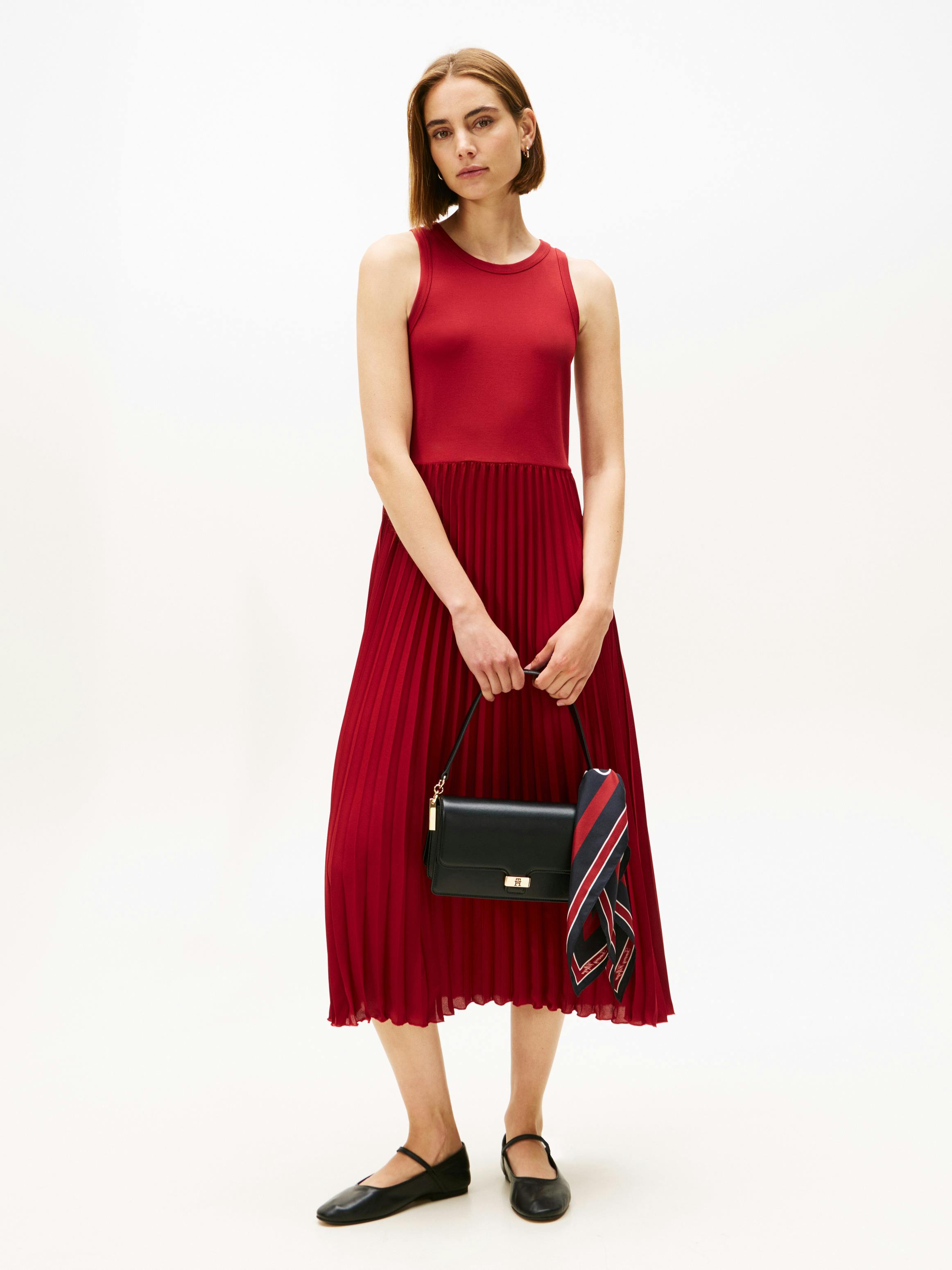 Pleated Tank Maxi Dress