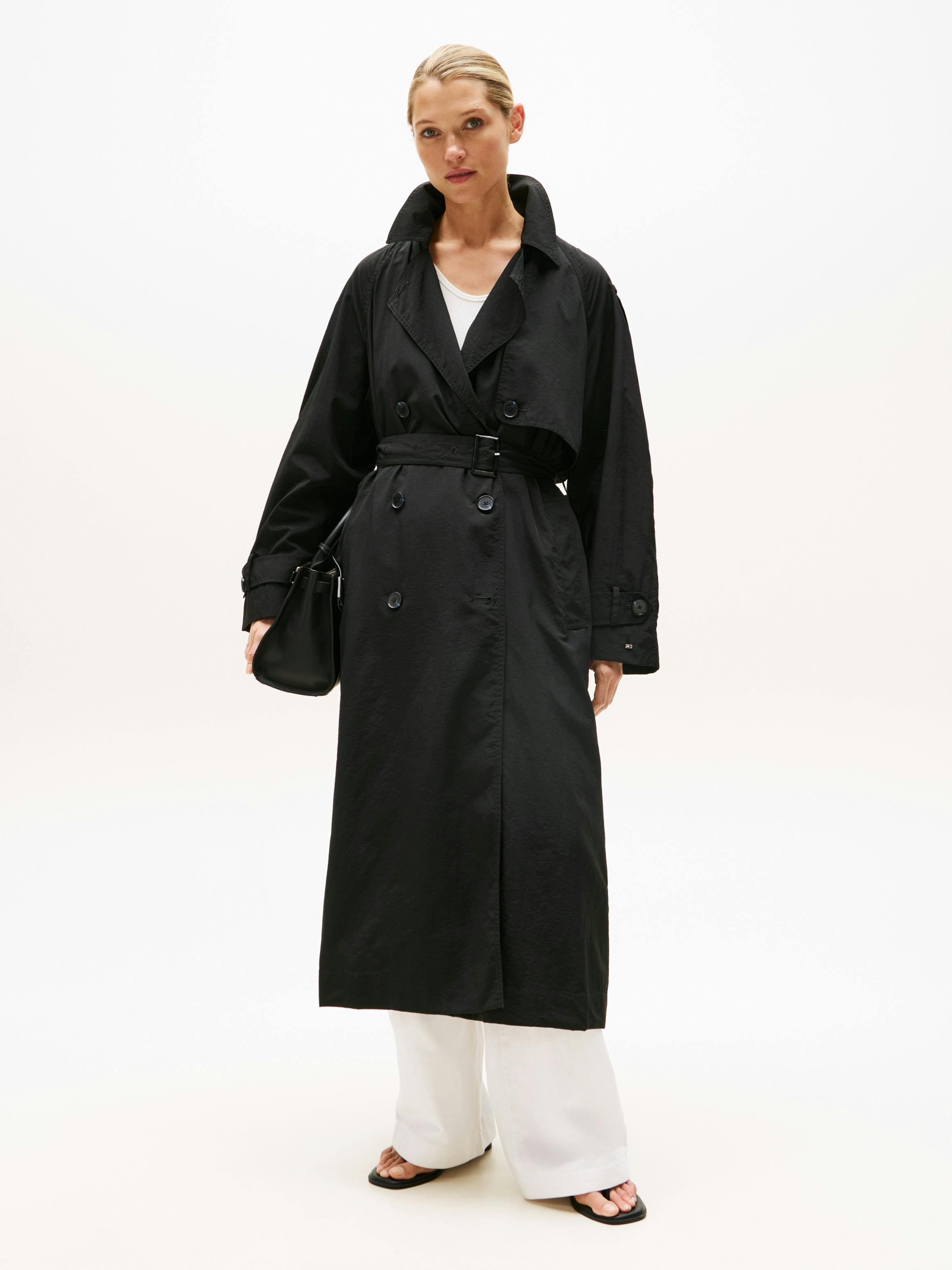 Lightweight Oversized Trench Coat Coats Jackets Tommy Hilfiger