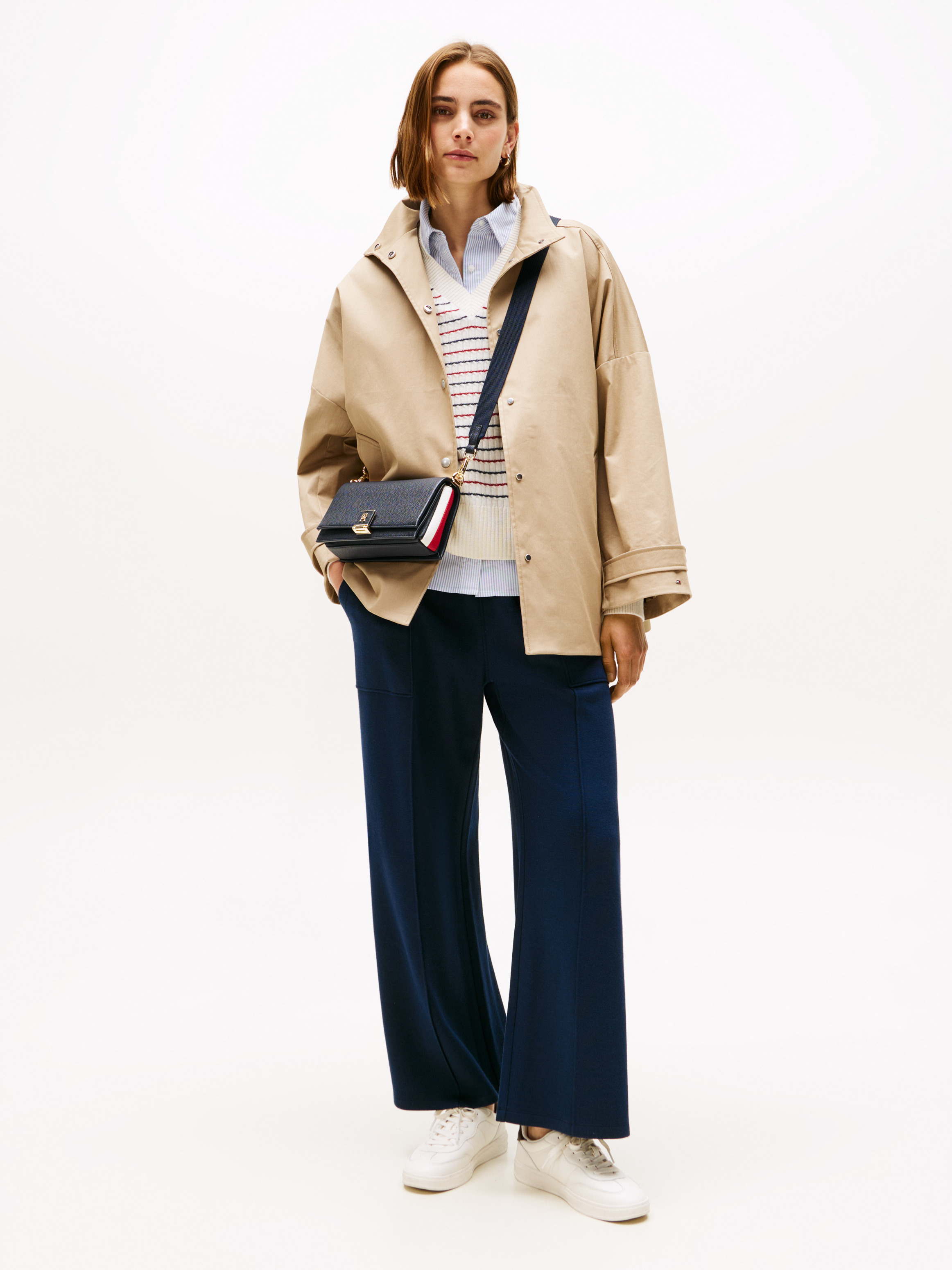 Script Logo Wide Leg Pants | Pants | Tommy Hilfiger
