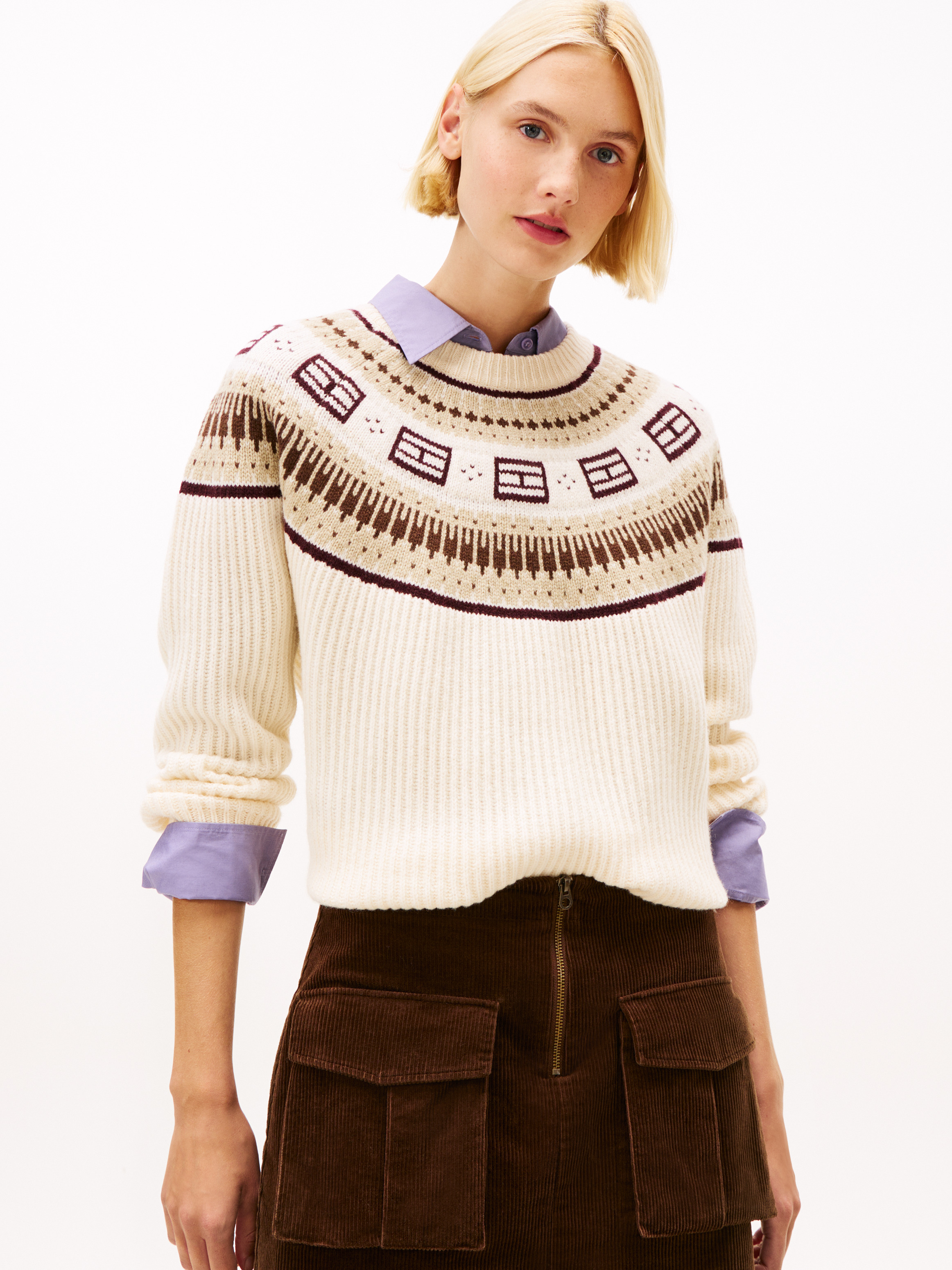 Fair Isle Relaxed Soft Wool Jumper