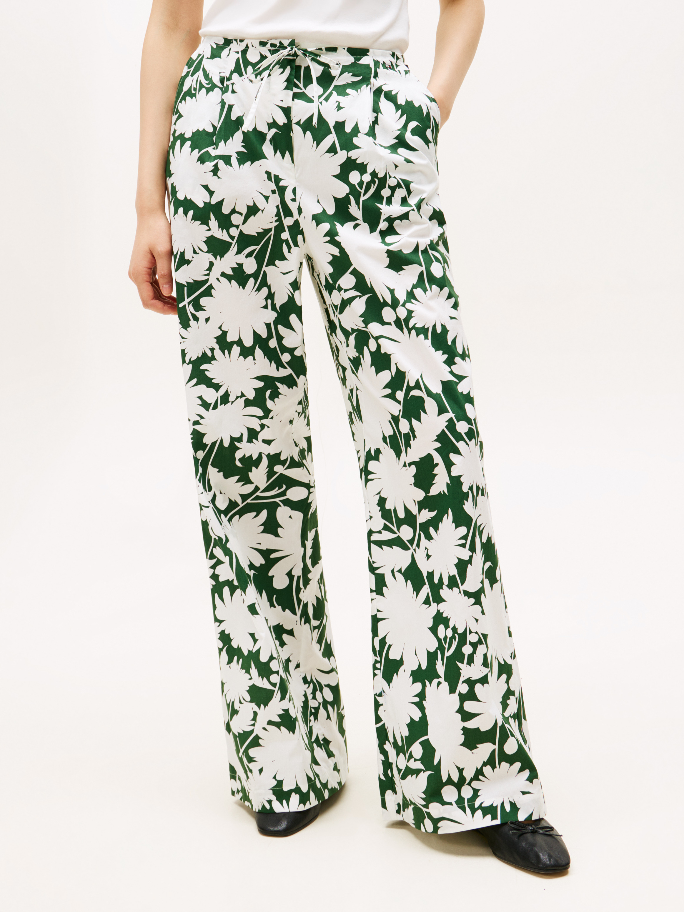 Floral Wide Leg Pants