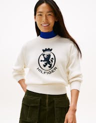 Varsity Mock Neck Sweater Knitwear Tommy Hilfiger