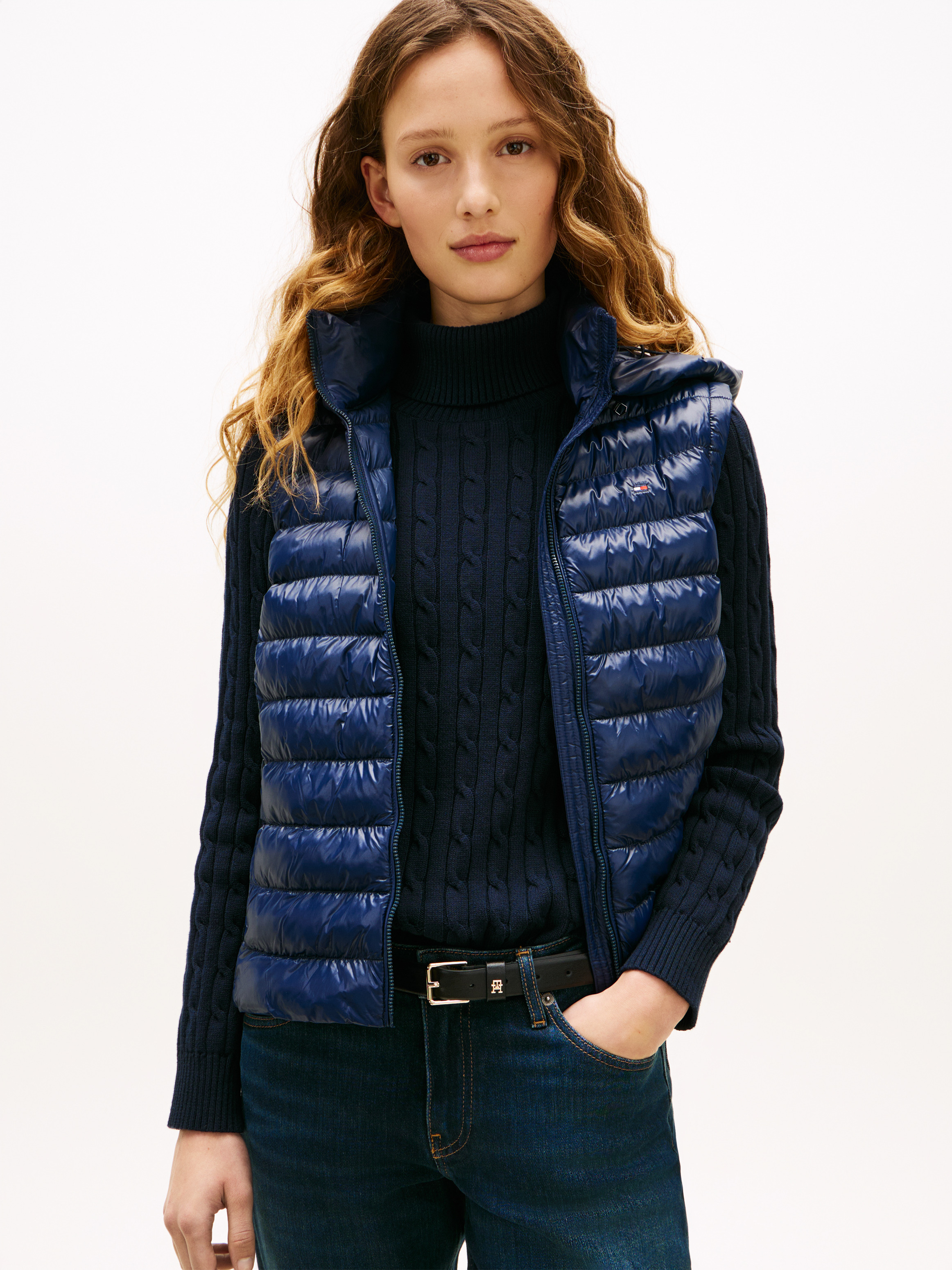 Water Repellent Padded Packable Slim Gilet