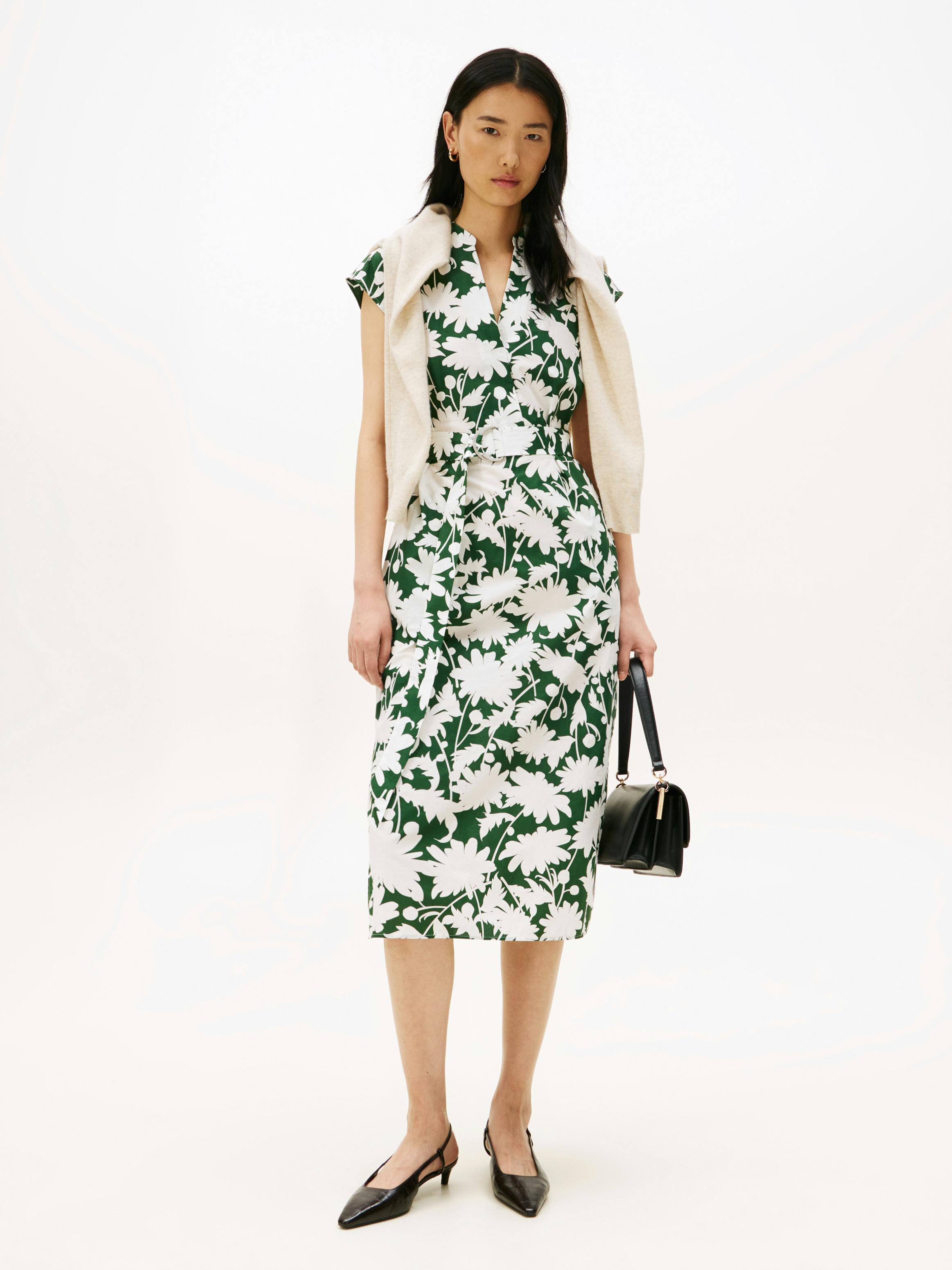 Floral Belted Midi Dress | Dresses | Tommy Hilfiger