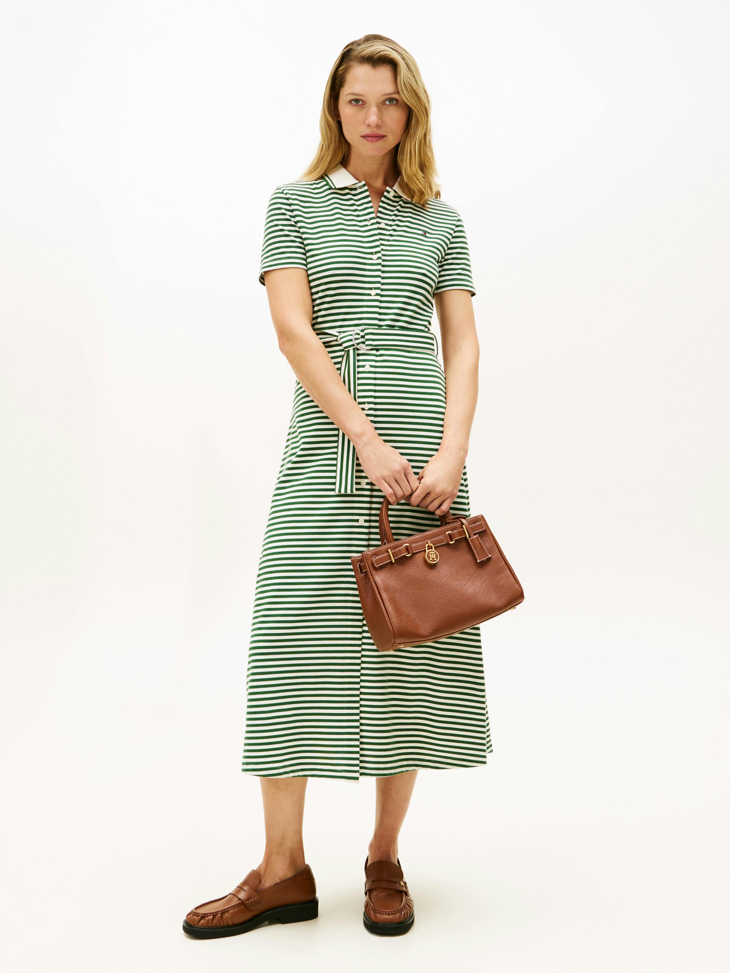 Striped Polo Midi Dress | Dresses | Tommy Hilfiger