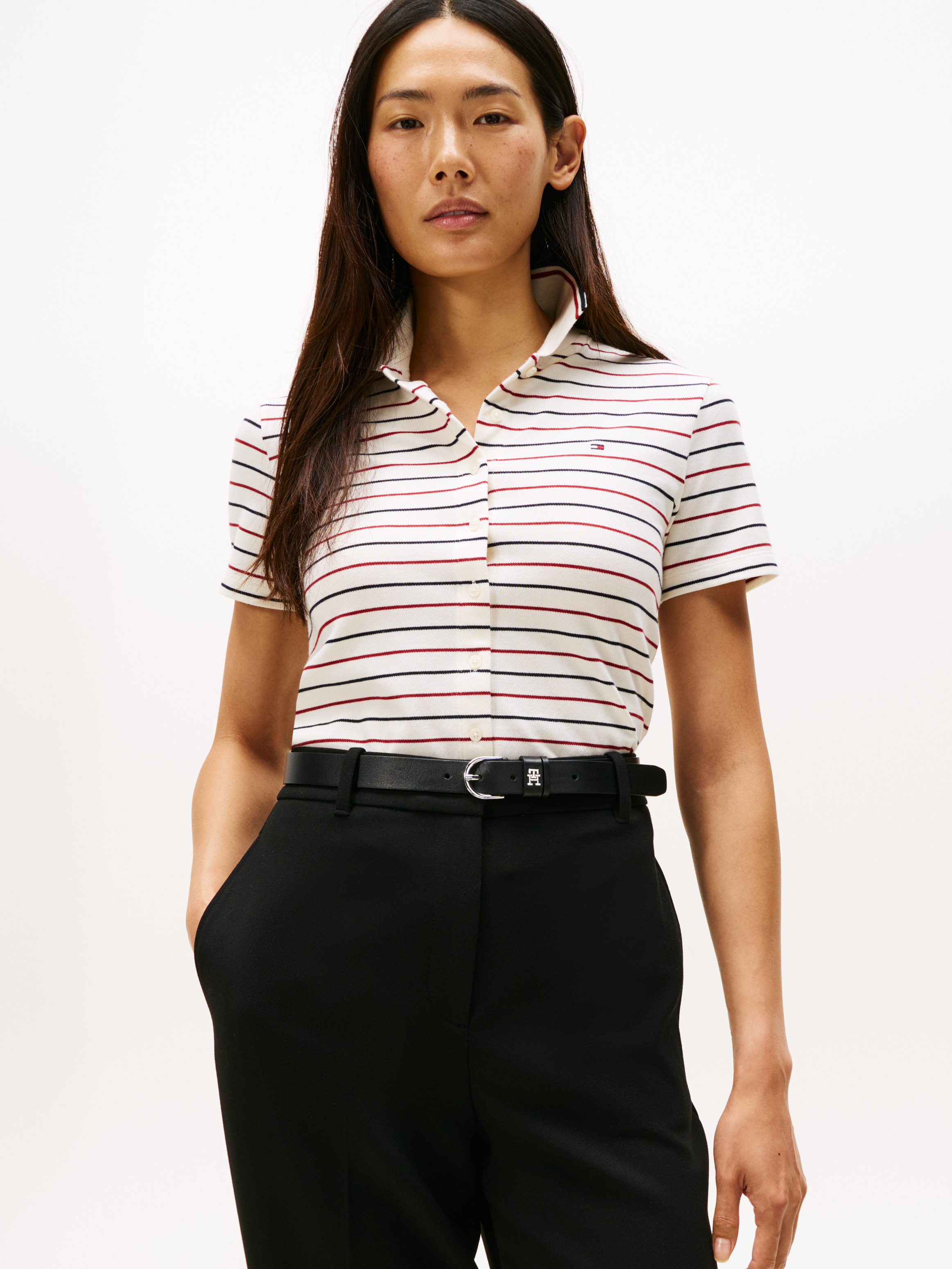 Tipped Slim Polo Shirt