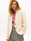 The Runway Collection Oversized Linen Blazer