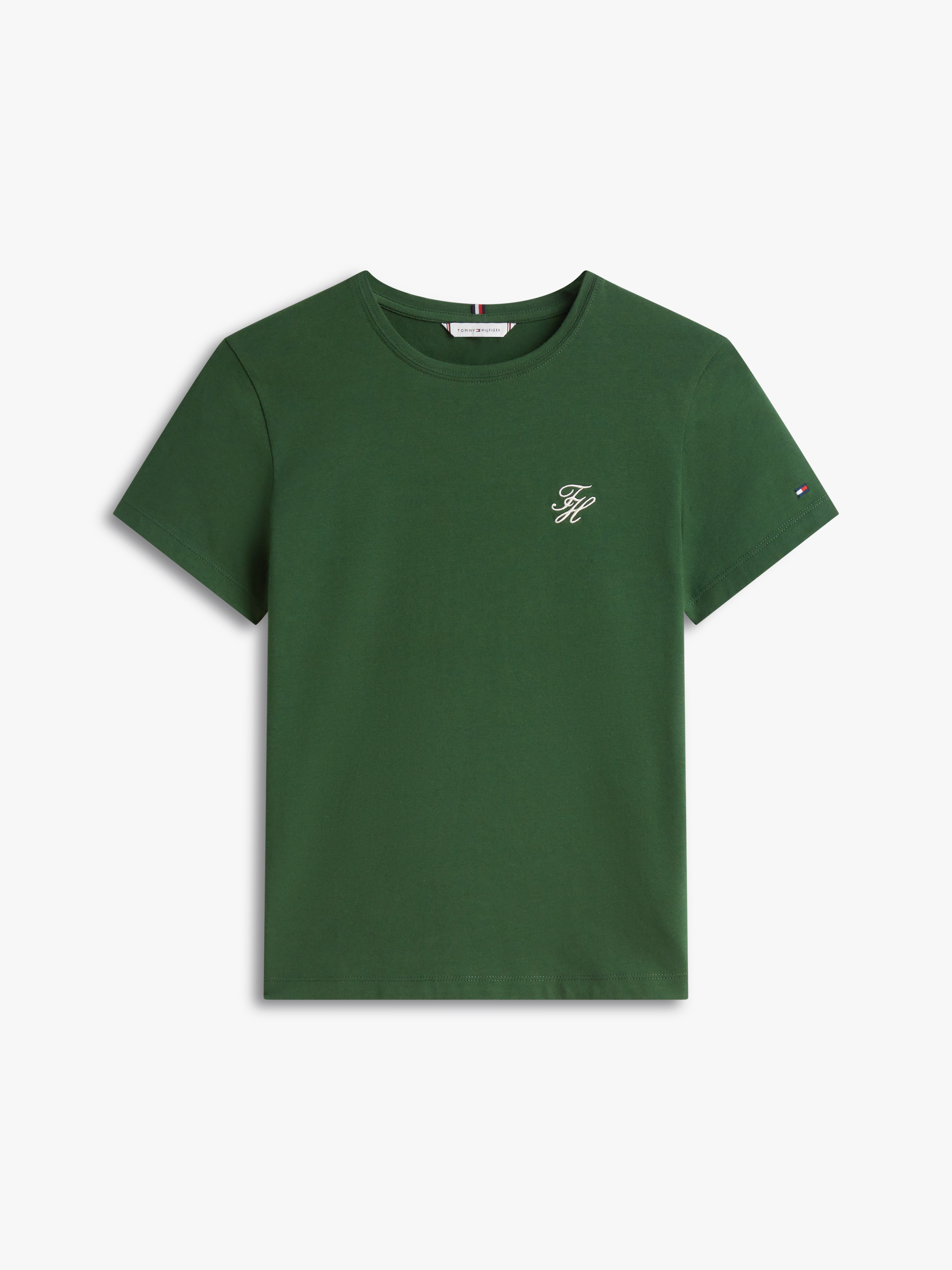 Logo Embroidery Jersey Crew Neck T-Shirt | T-Shirts & Tops | Tommy