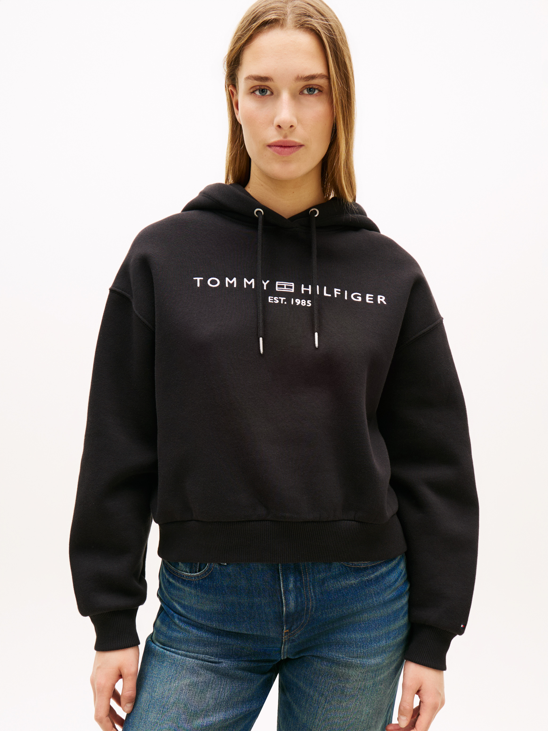 Flex Fleece Logo Embroidery Relaxed Hoodie