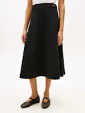 Cotton Midi Skirt