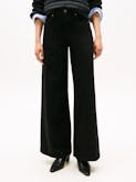 70s High Rise Wide Leg Black Jeans