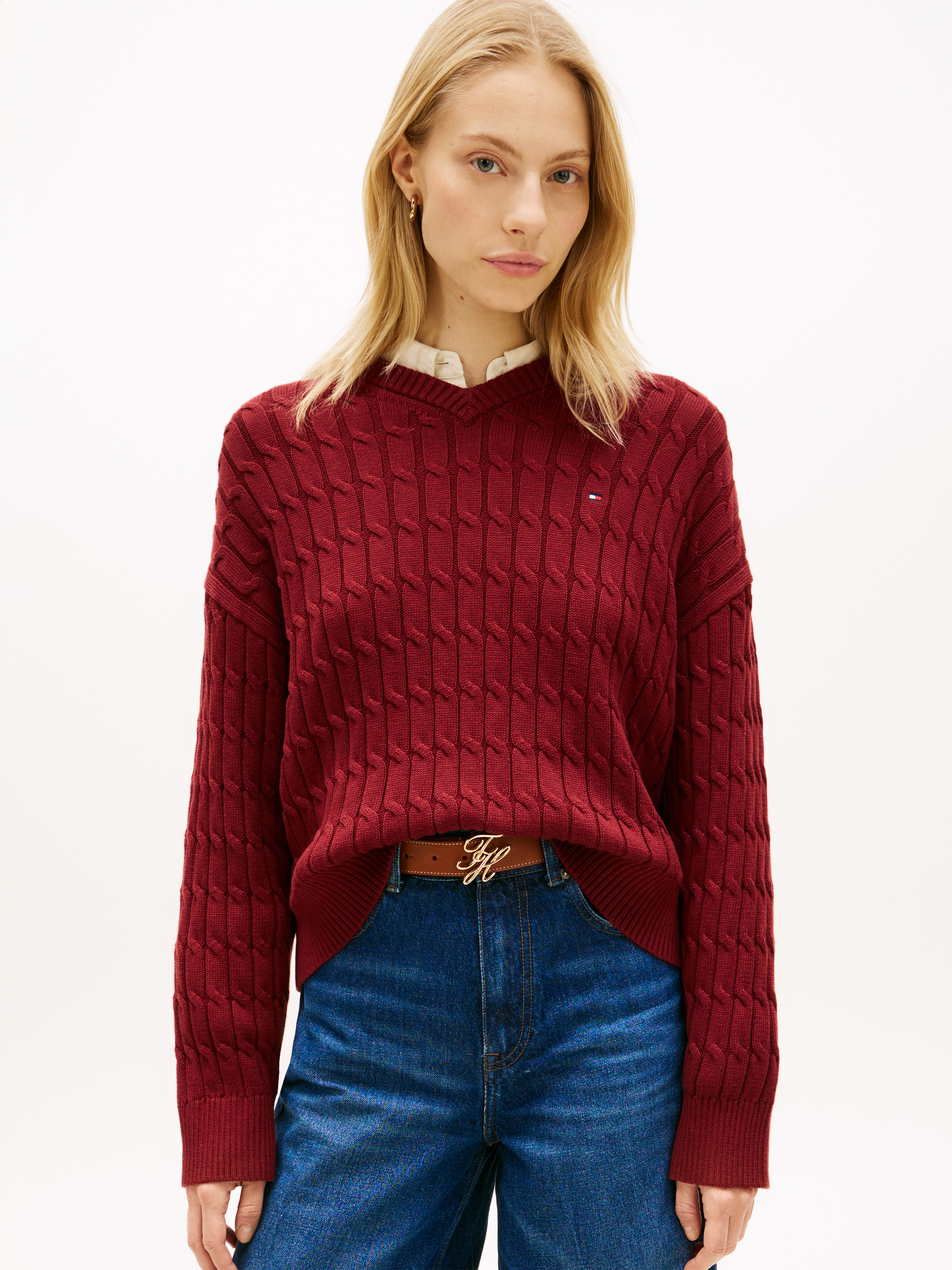 Cable Knit Relaxed Jumper