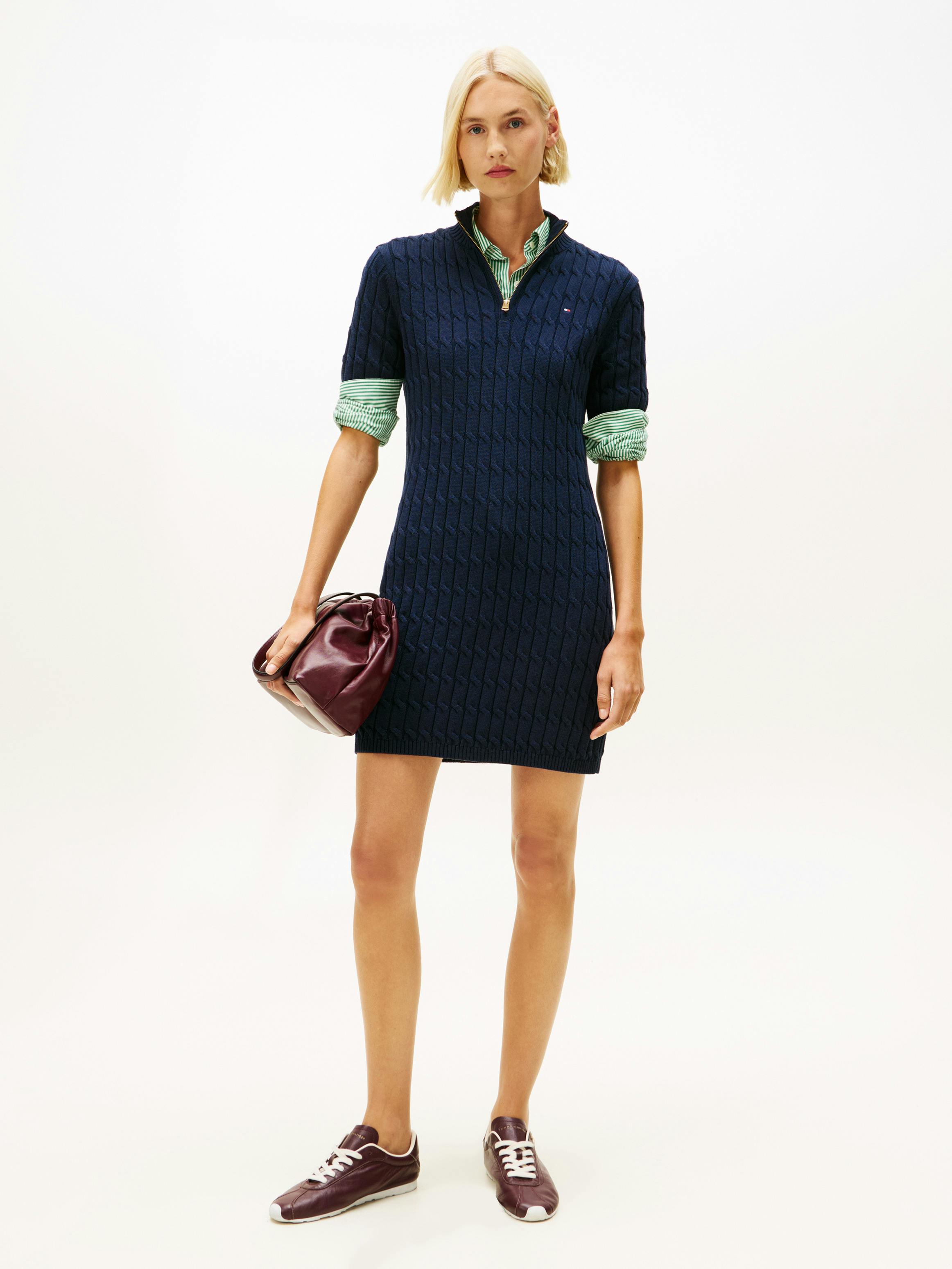 cotton knit shift dress 3/4 Sleeve Palm Beach Shift Dress 4X / Seafoam Royal