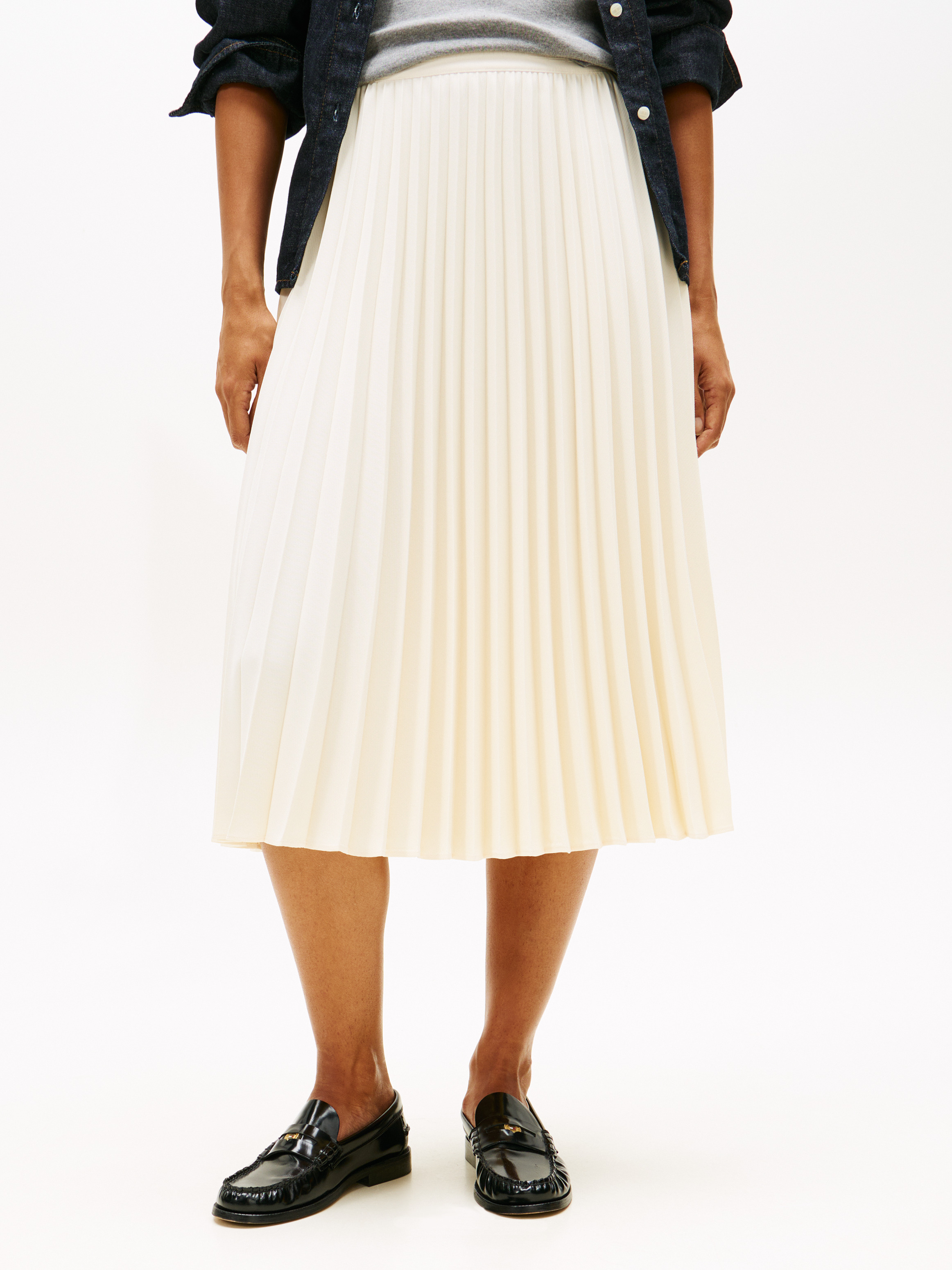 Pleated Midi Skirt