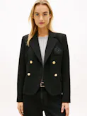 TH Crest Embroidery Slim Fit Blazer