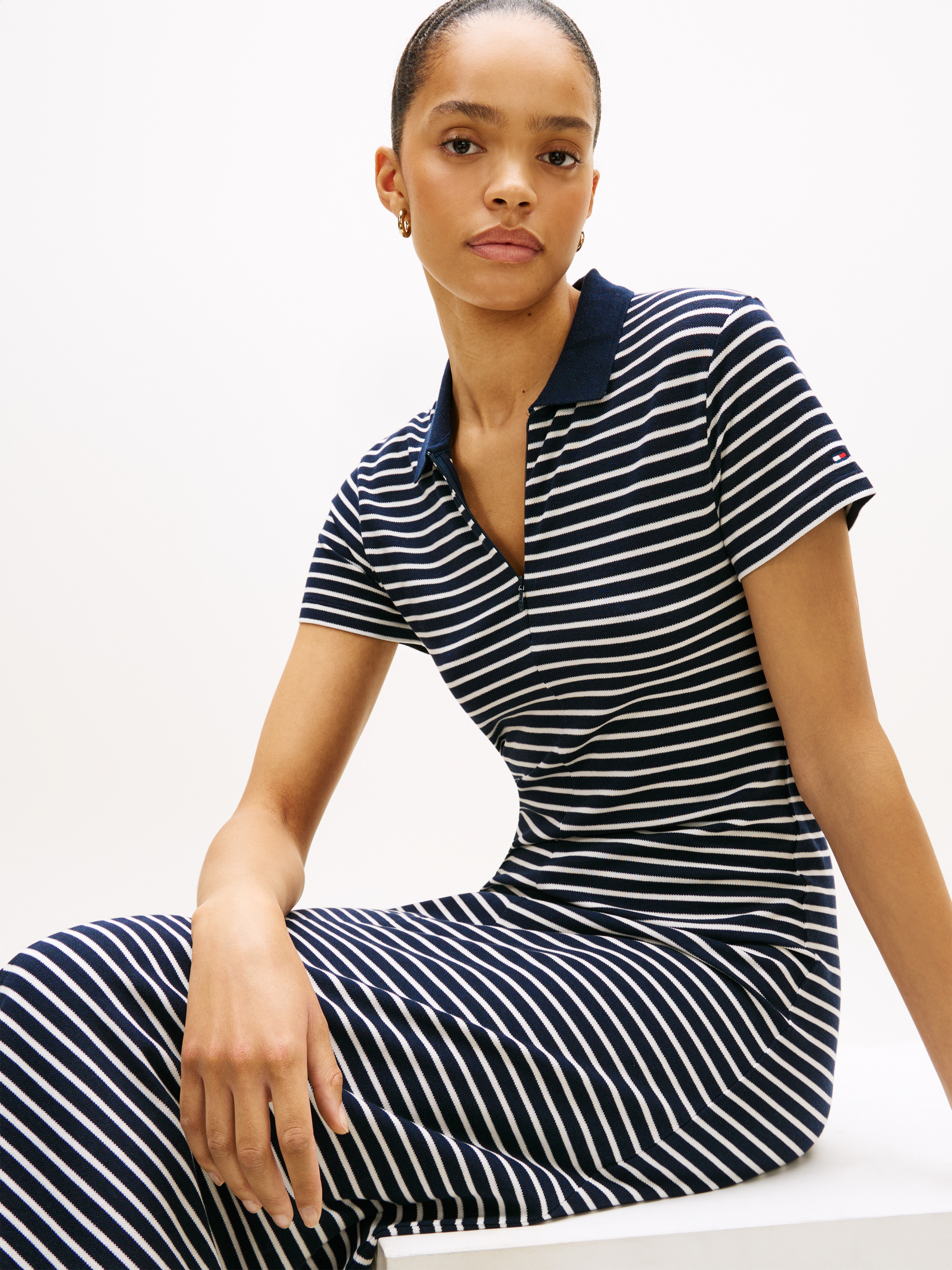 Pique Midi Lyocell Polo Dress | Dresses | Tommy Hilfiger