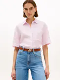 Relaxed Fit Pure Linen Short Sleeve Shirt