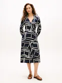 Relaxed Wrap Midi Dress