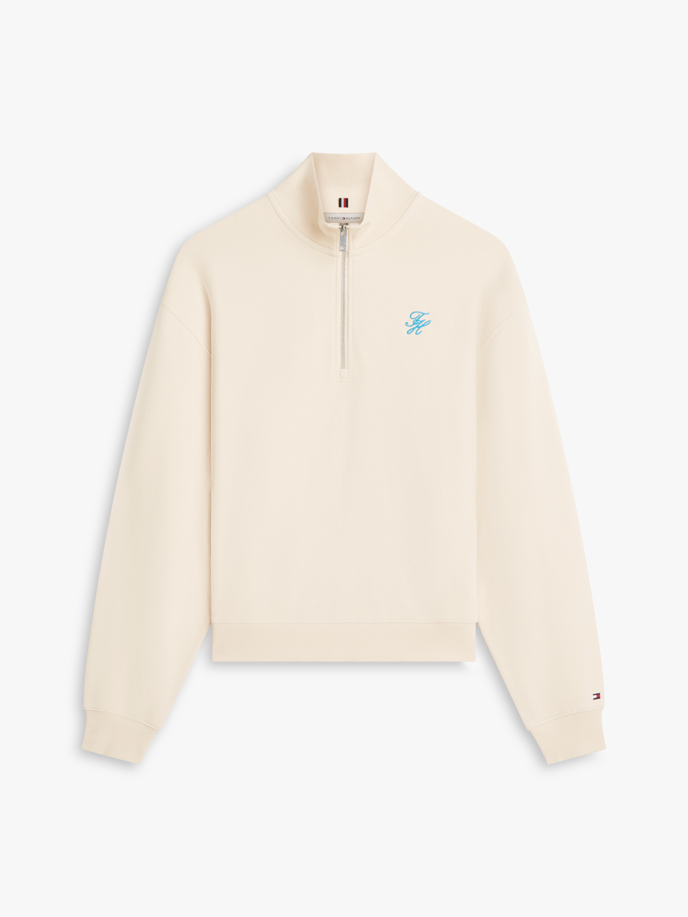 Logo Embroidery Terry Half-Zip Jumper | Sweatshirts & Hoodies