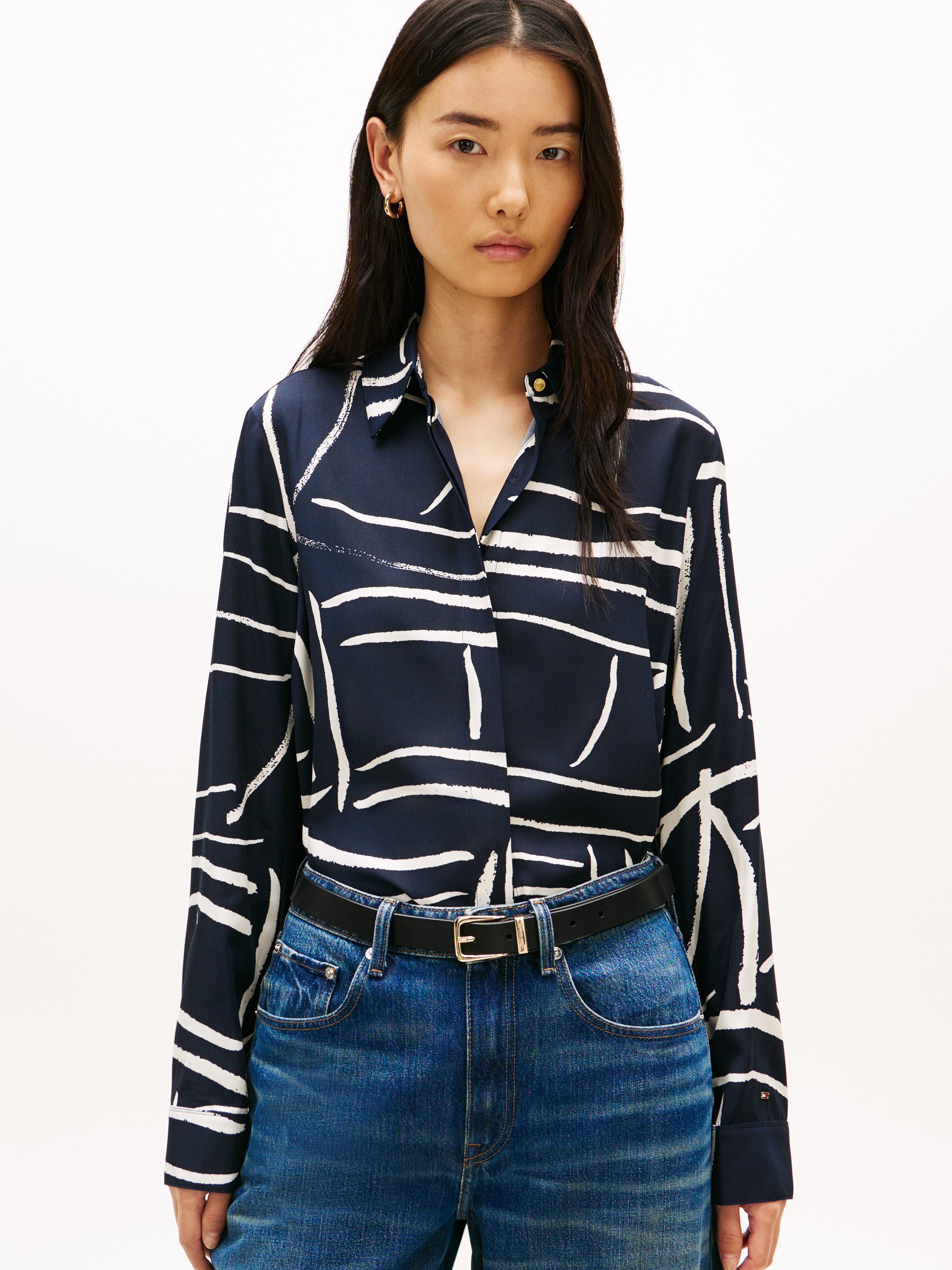 Regular Fit Gold-Tone Button Shirt