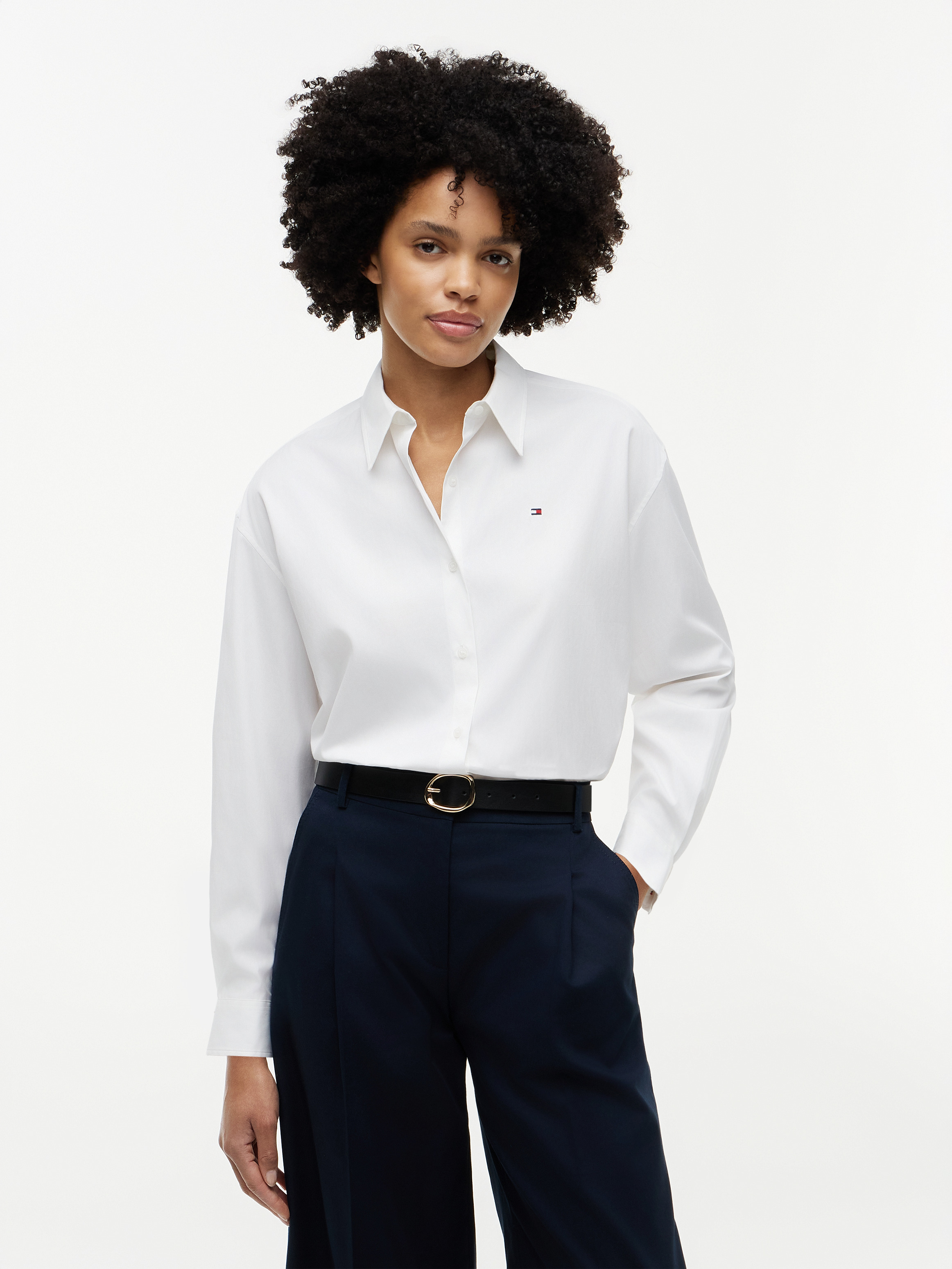 Boxy Fit Poplin Shirt