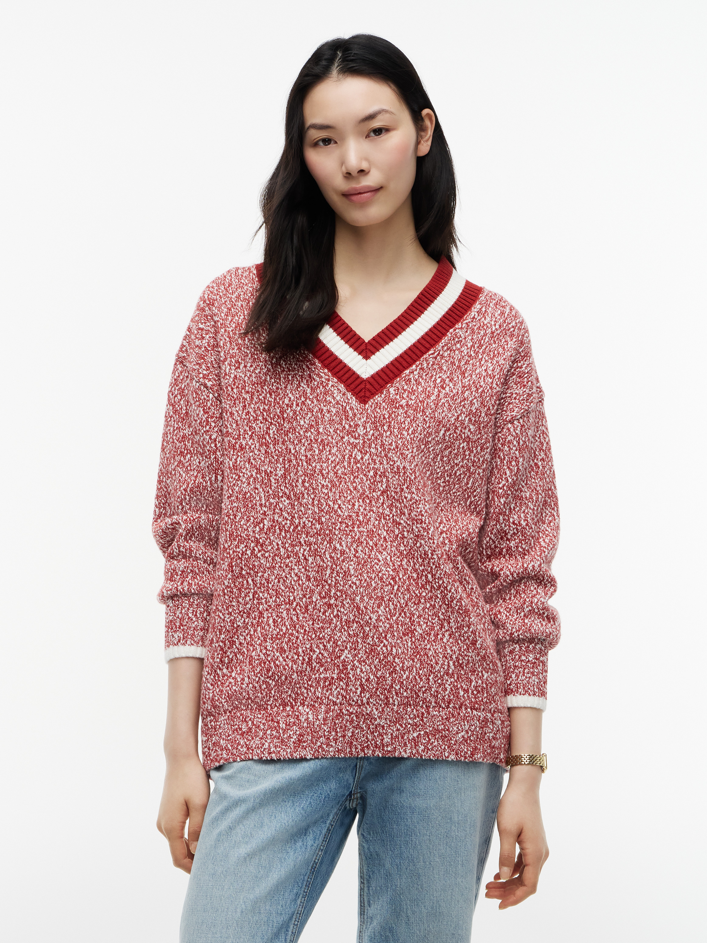 Relaxed Marle V-Neck Sweater