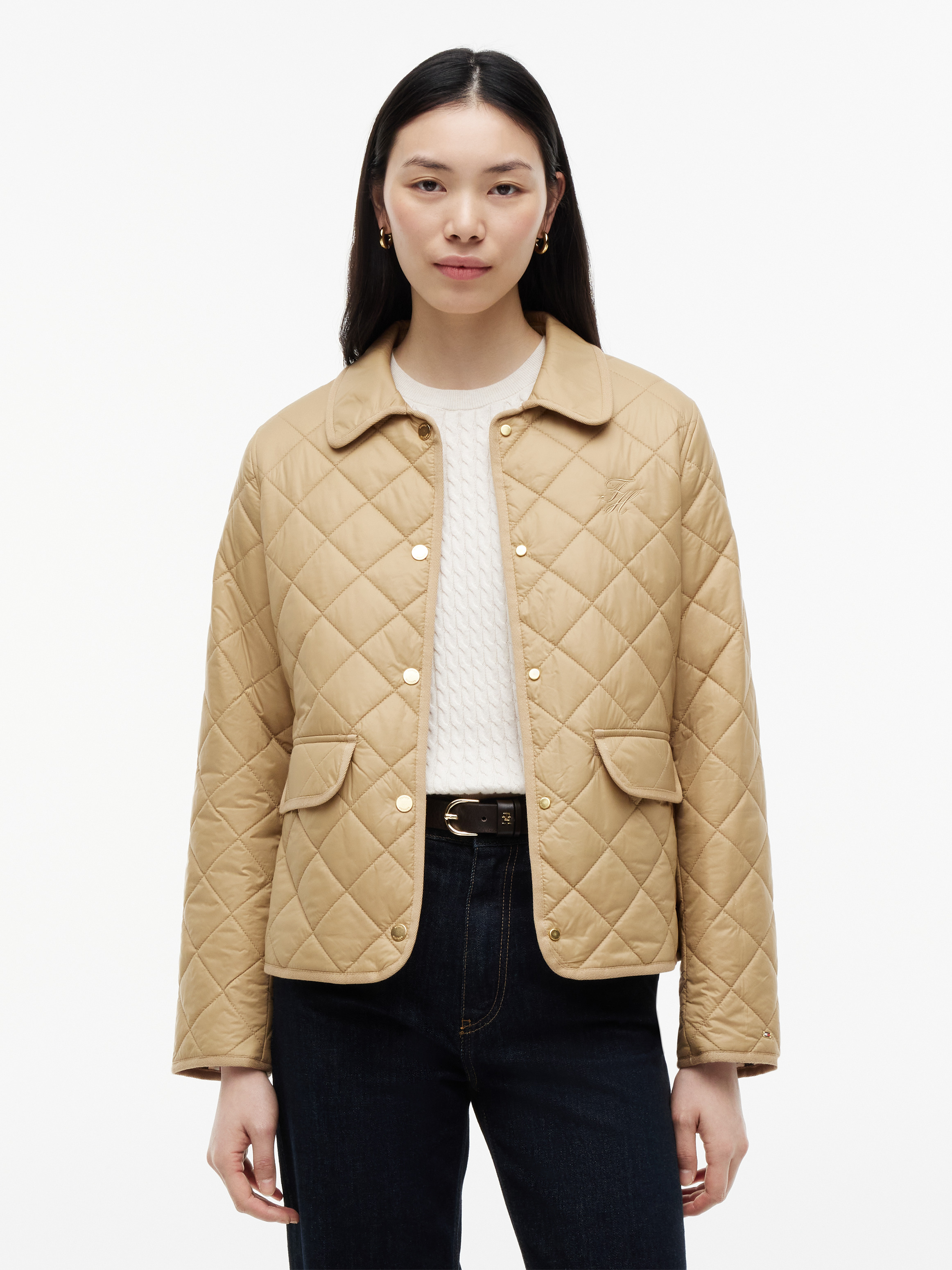 Padded Slim Fit Quilted Jacket