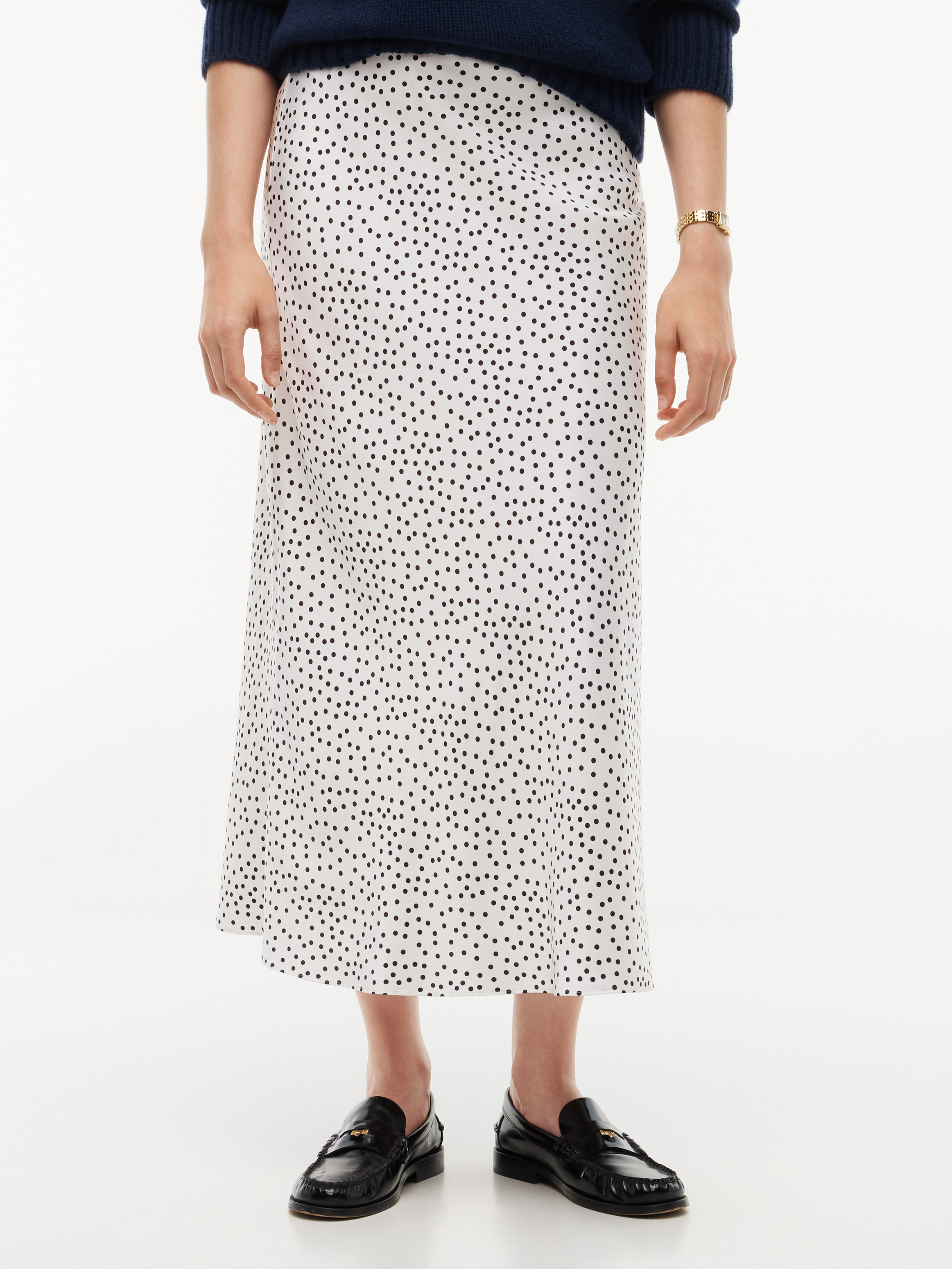 Satin Midi Skirt