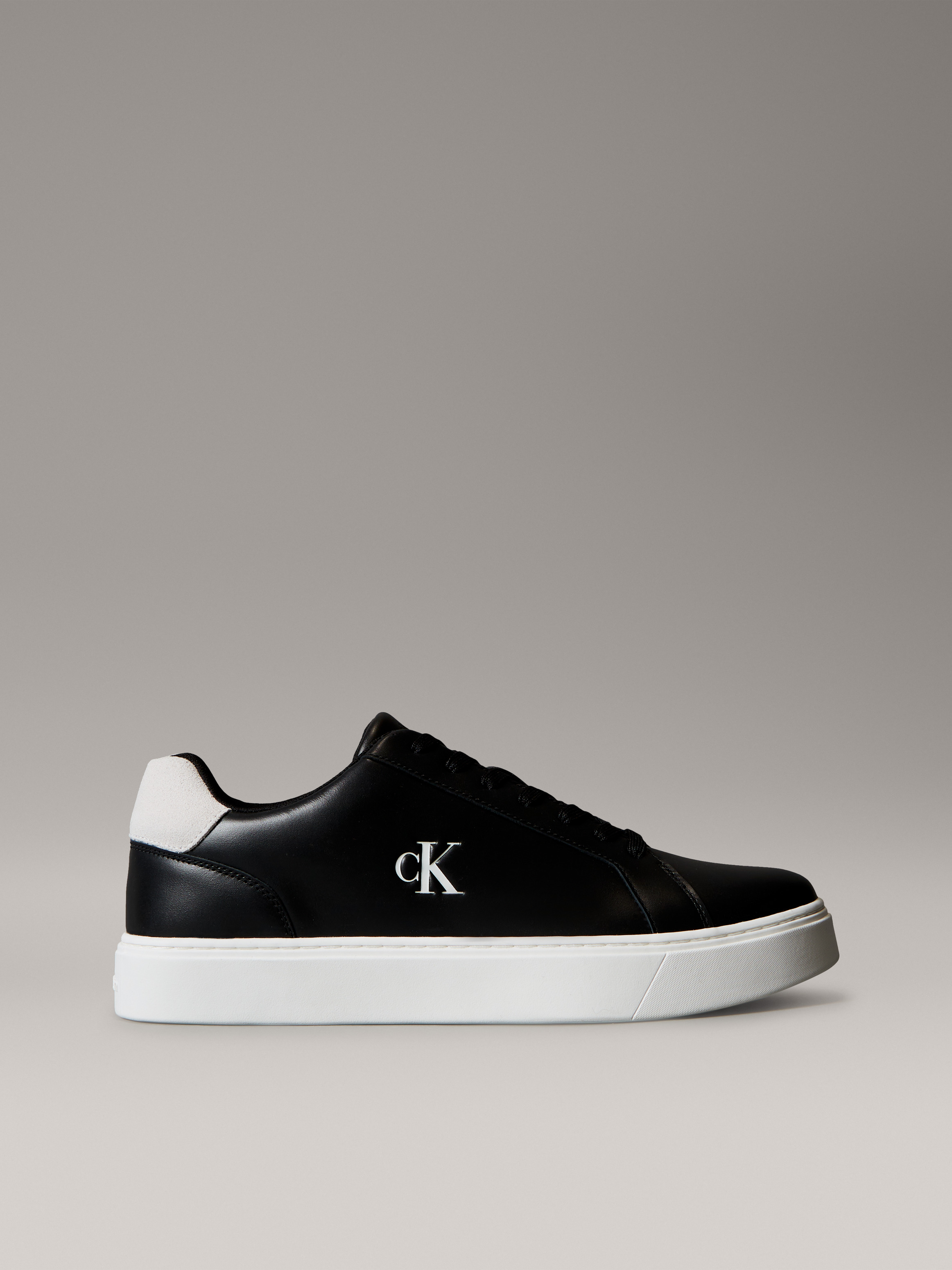 Leather Signature Logo Trainers