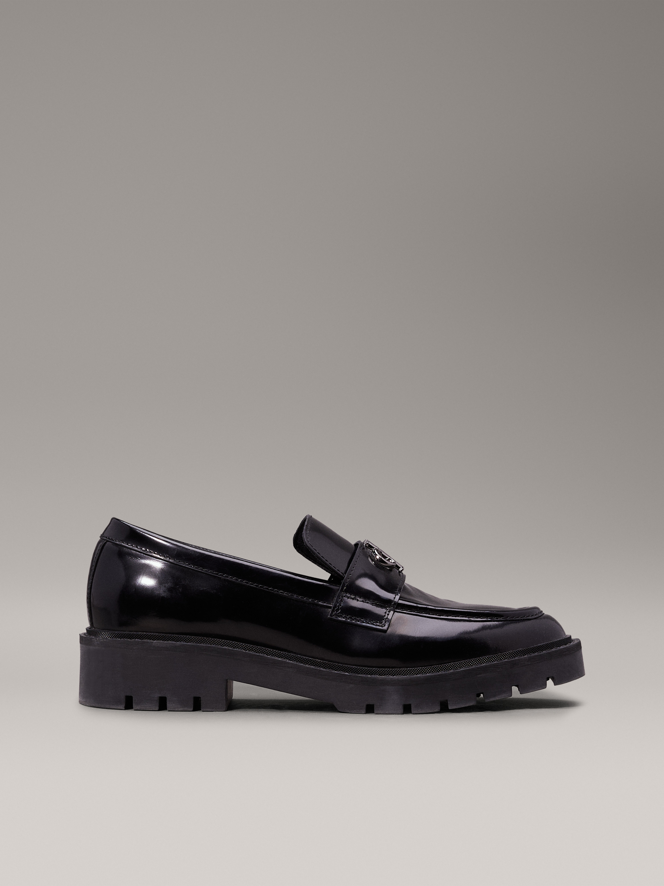 Calvin klein leather loafers deals