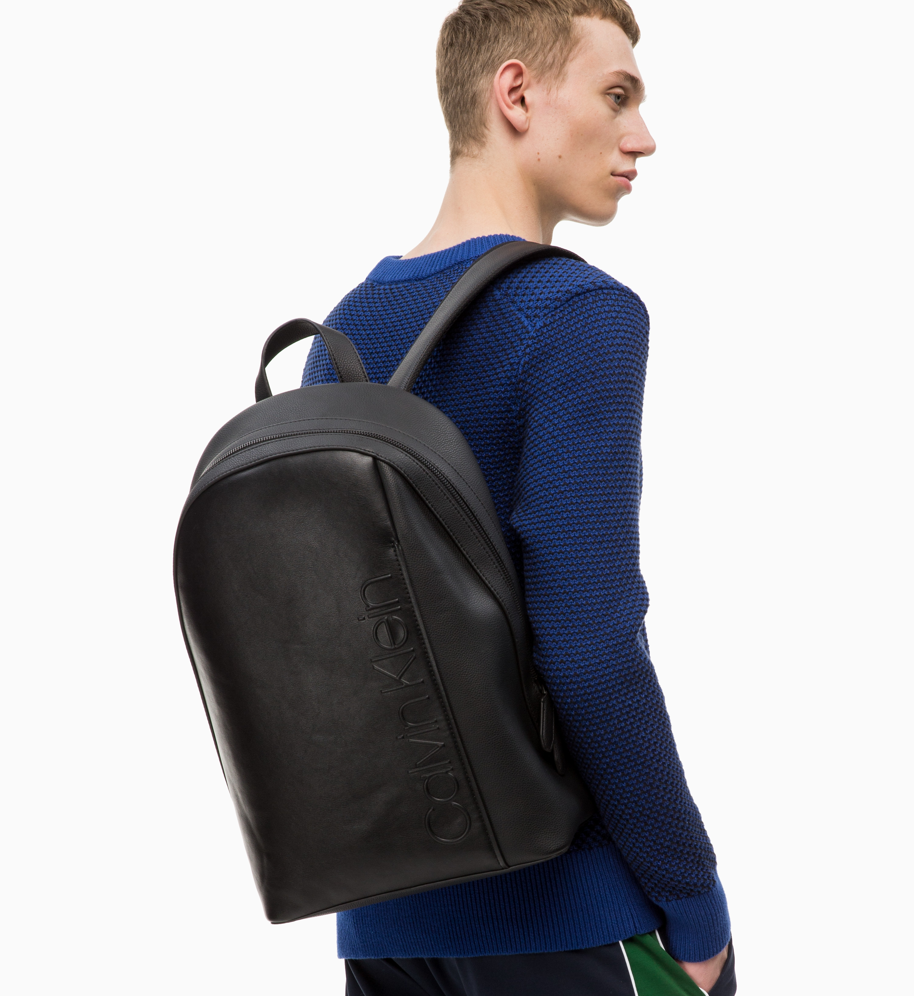 calvin klein elevated logo backpack