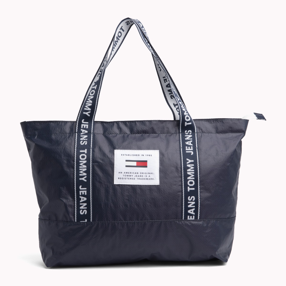 tommy jeans logo tape tote bag