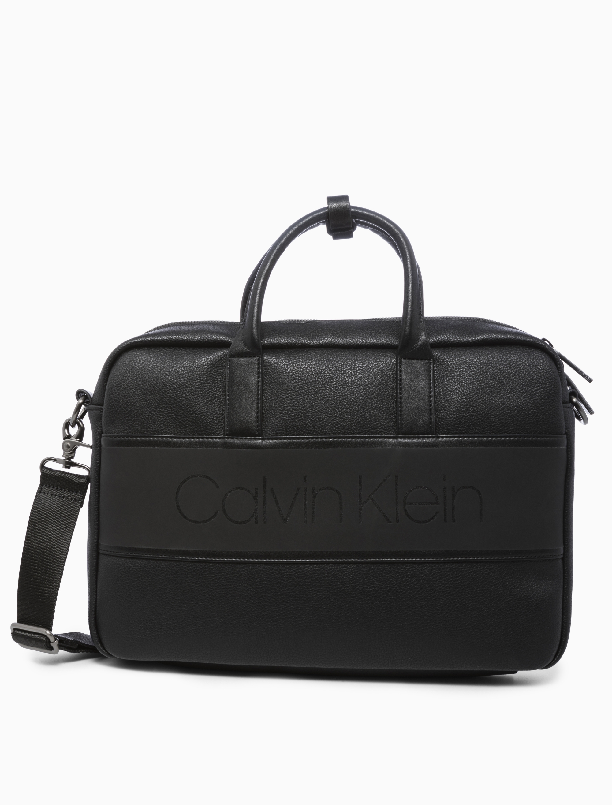 calvin klein slim laptop bag