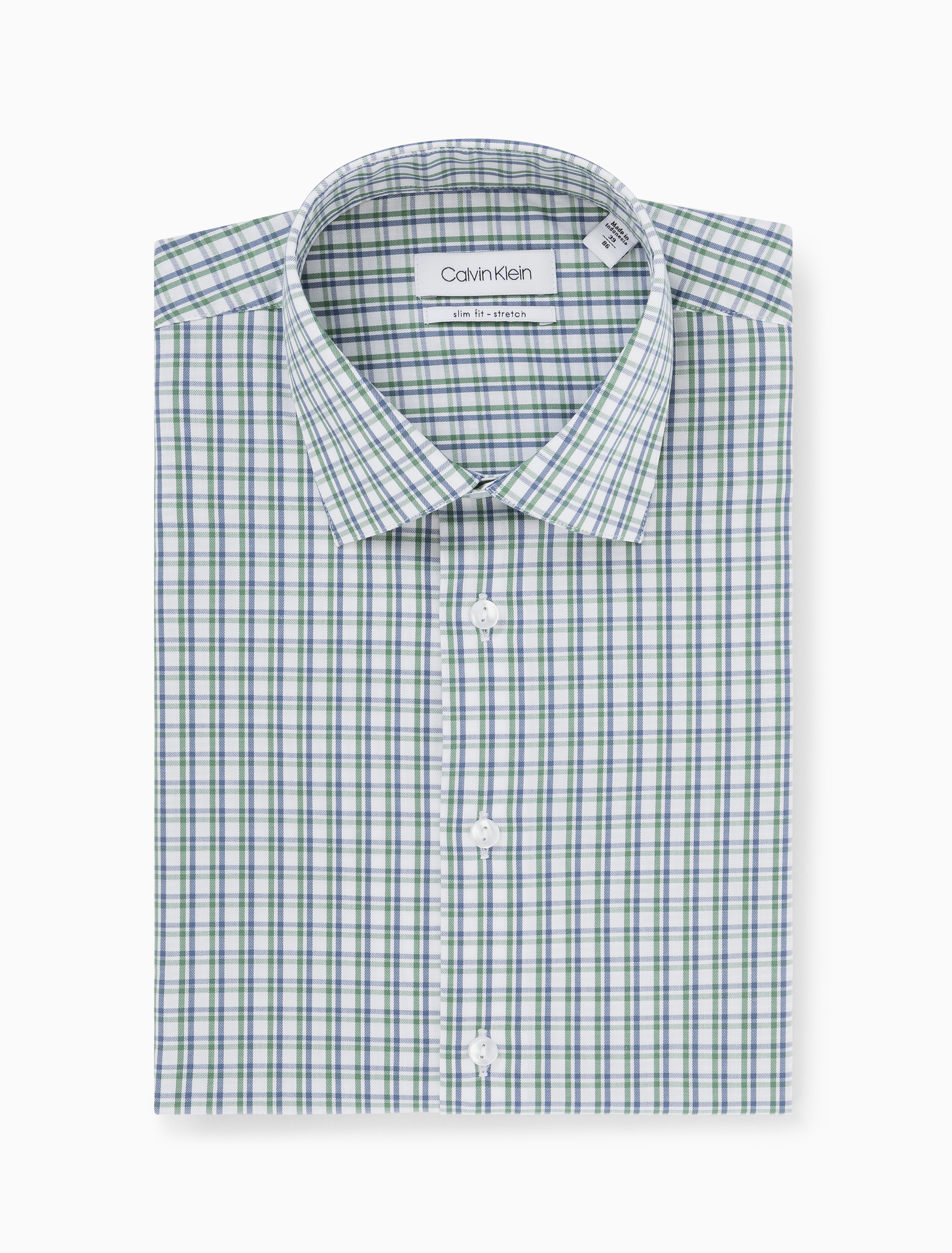 calvin klein green dress shirt