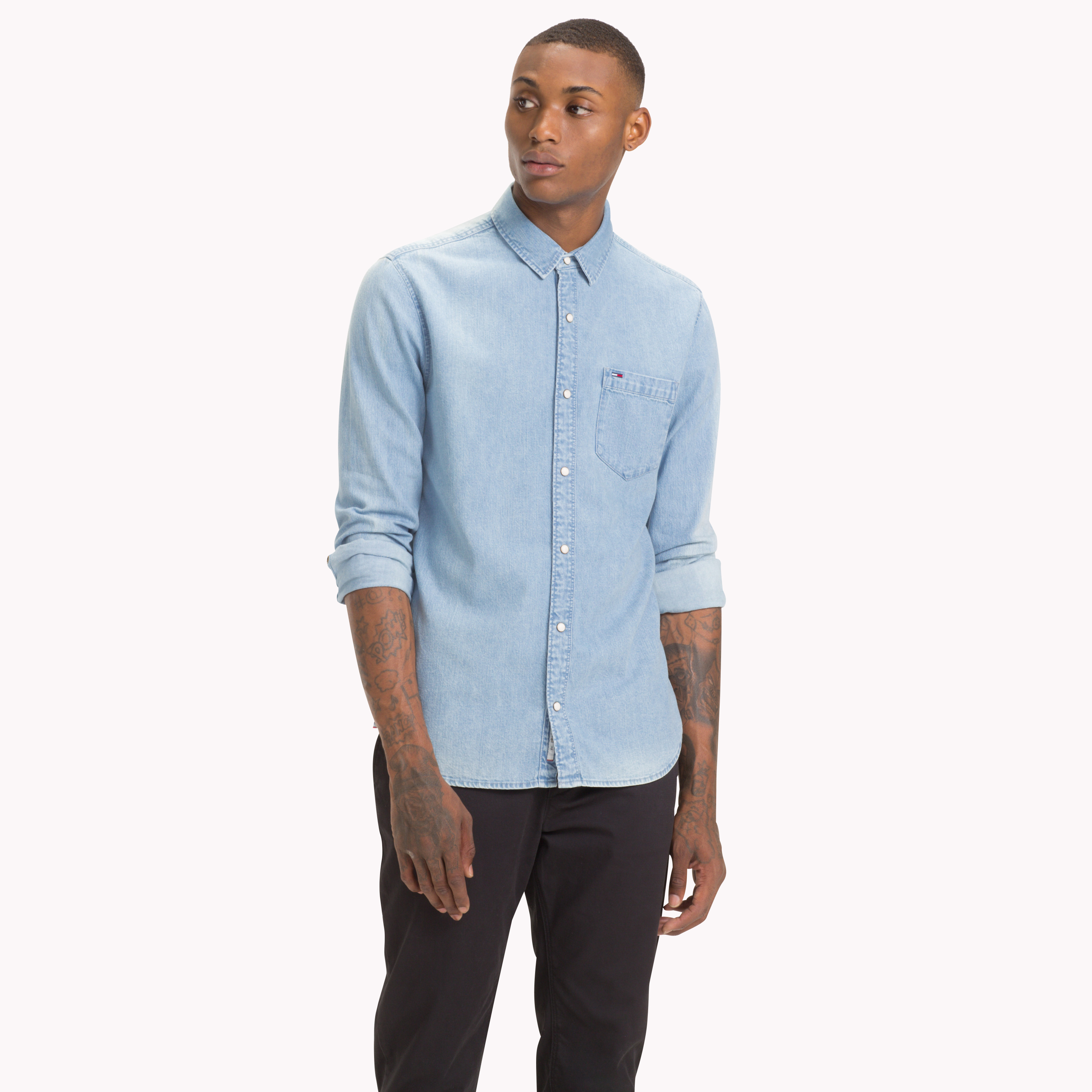 Tommy hilfiger cheap denim shirt